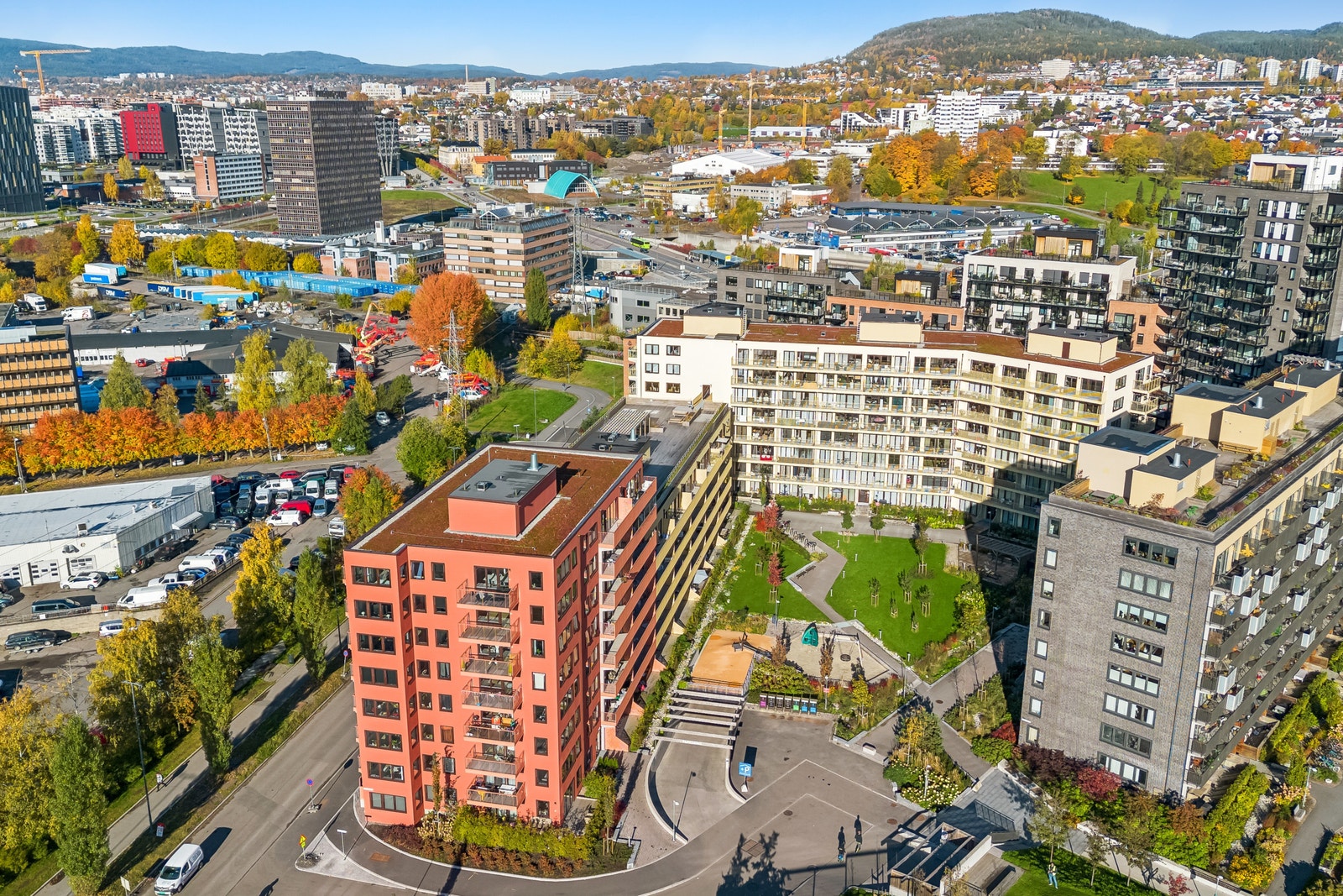 Dronebilde Galleribilde