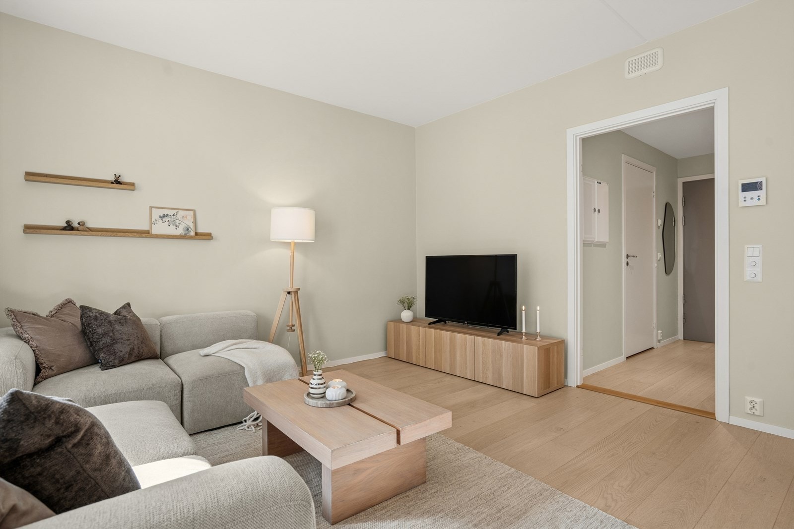 Leiligheten har vannbåren varme, lavt energiforbruk og lave felleskostnader - en billig leilighet å bo i! Galleribilde
