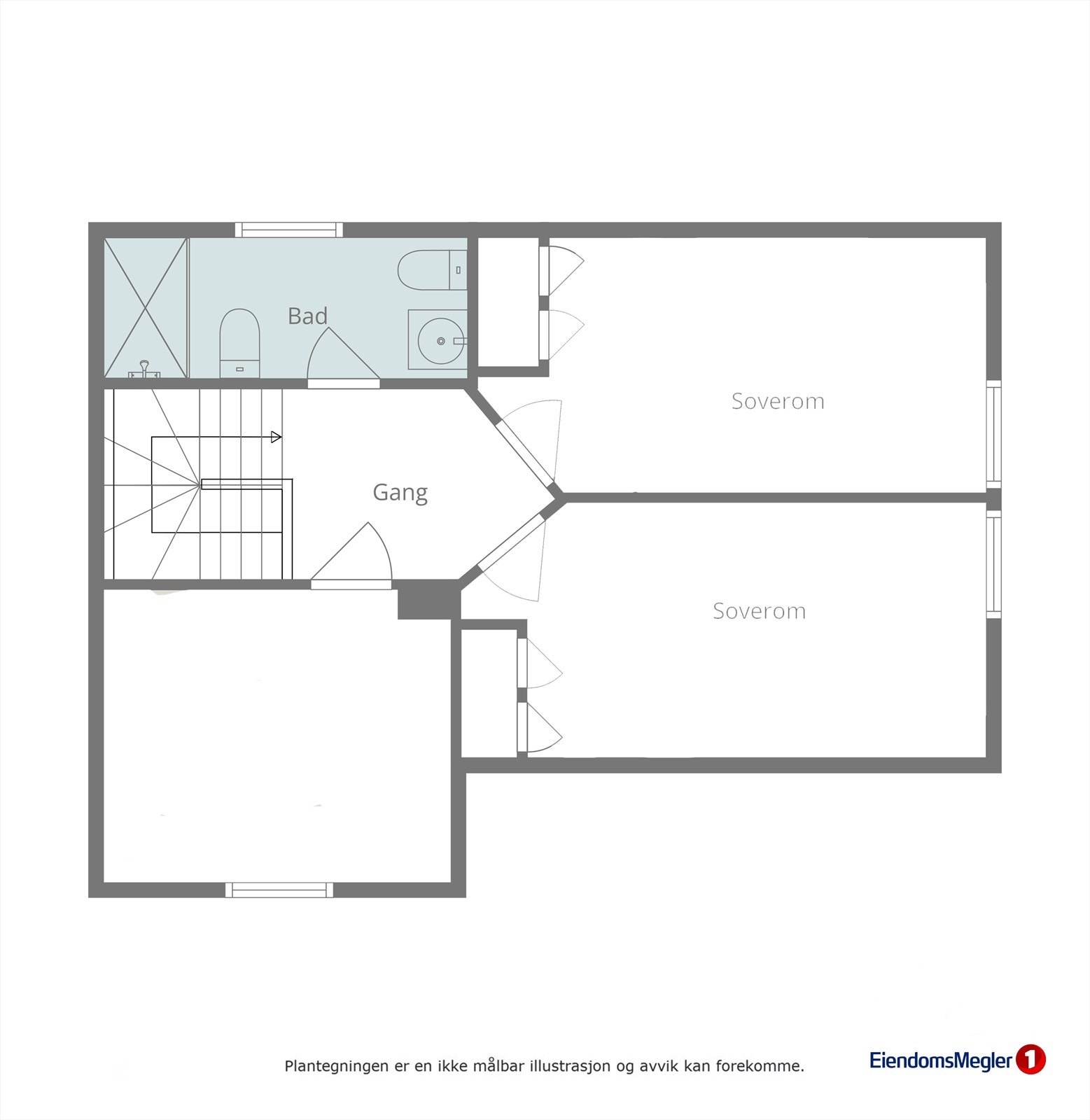 Planskisse loft Galleribilde