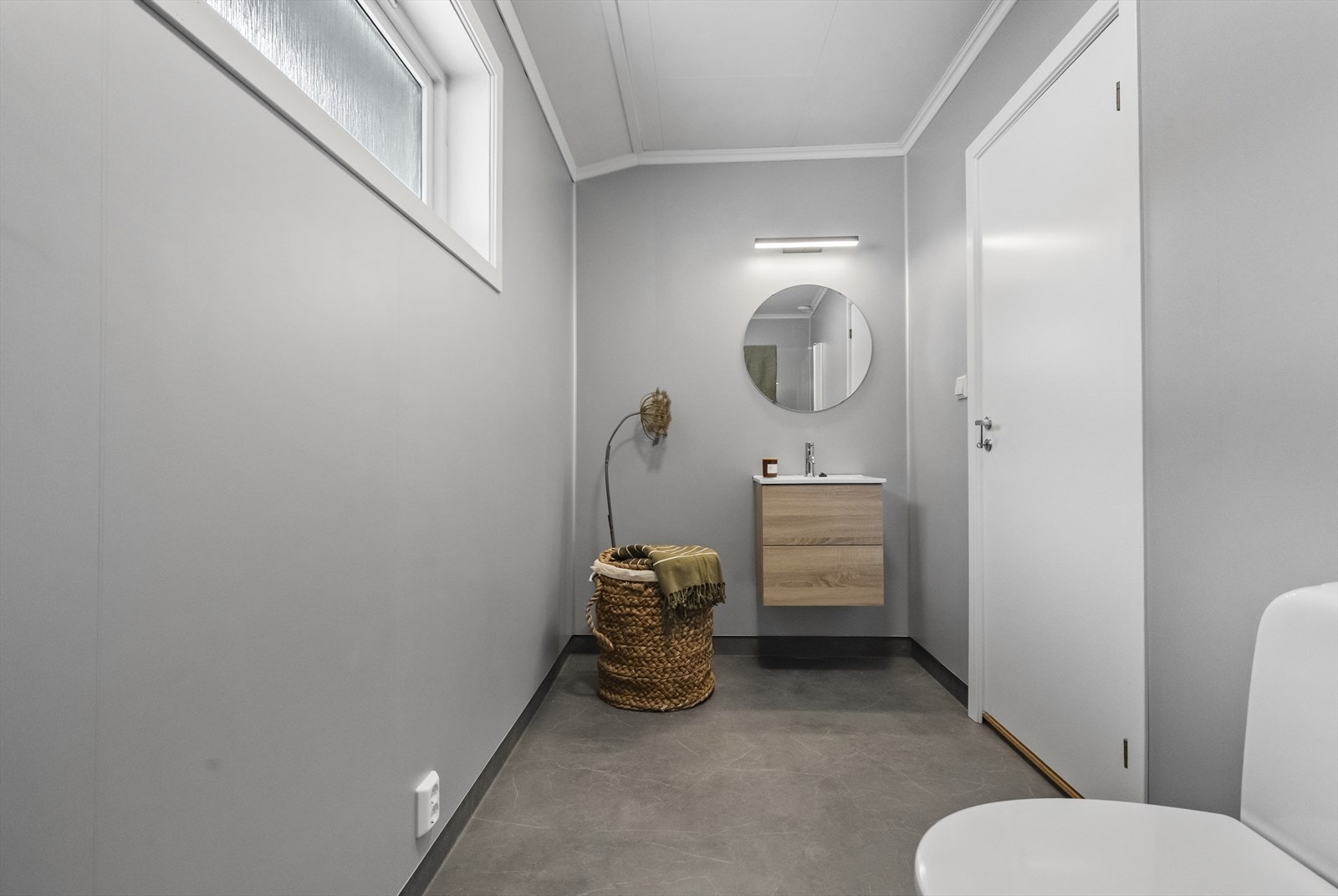 Badet på loftet fekk moderniserte overflater i 2025. Galleribilde