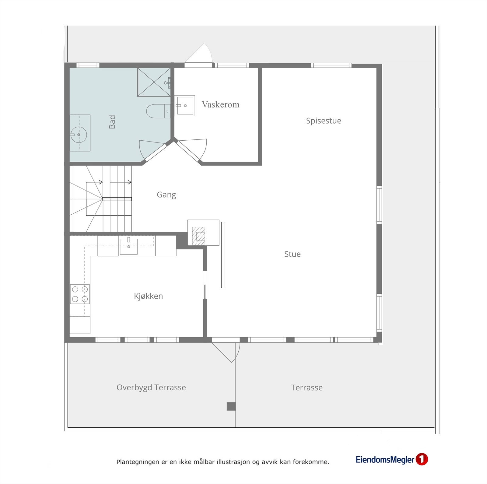 Planskisse 1.etasje Galleribilde