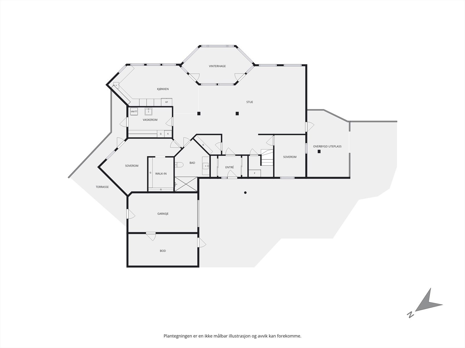 Planskisse | Hovedetasje Galleribilde