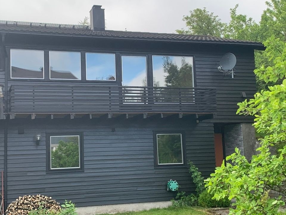Huset sett fra hagen Galleribilde