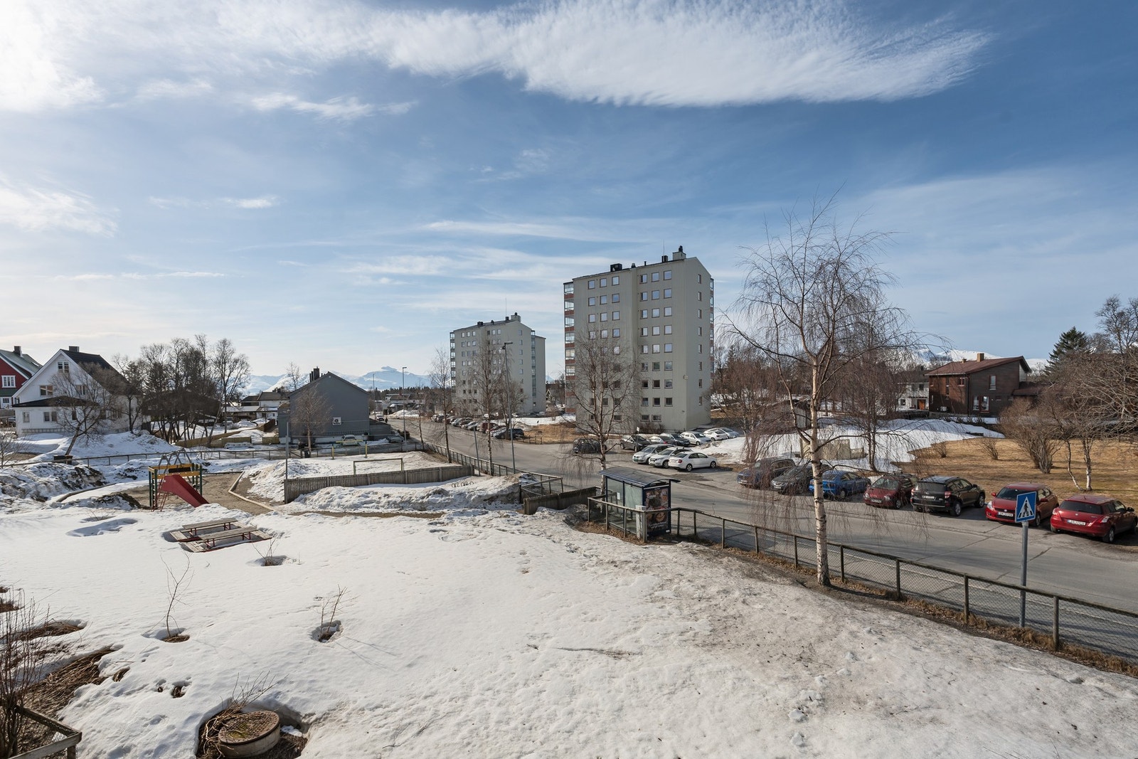 Utsikt fra balkong. Galleribilde