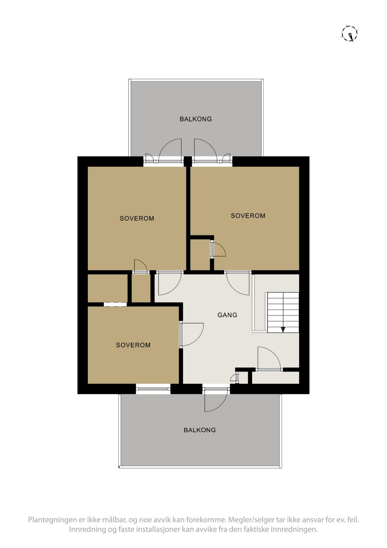 Plantegning 2. etasje Galleribilde