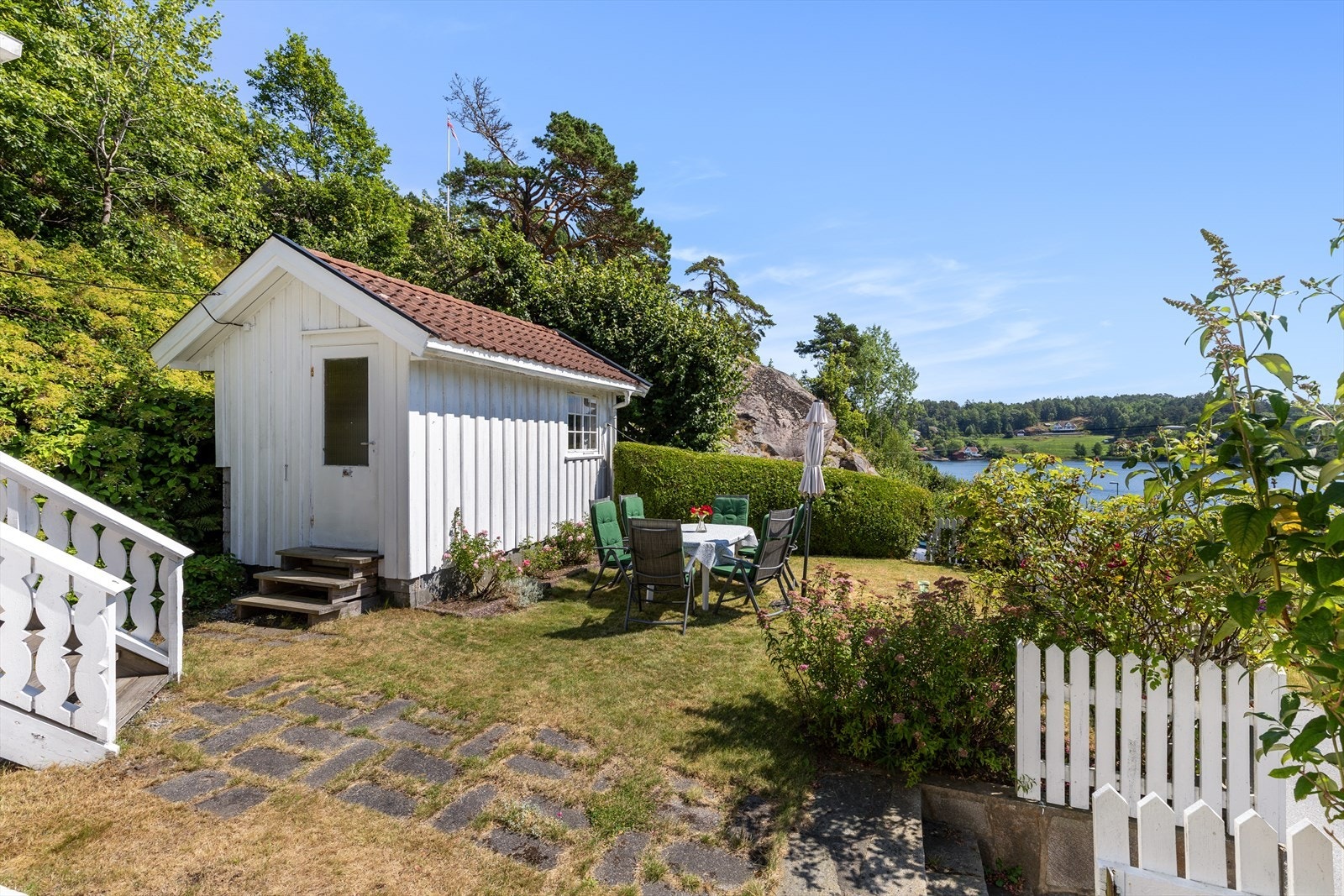 Utebod og anneks. Galleribilde