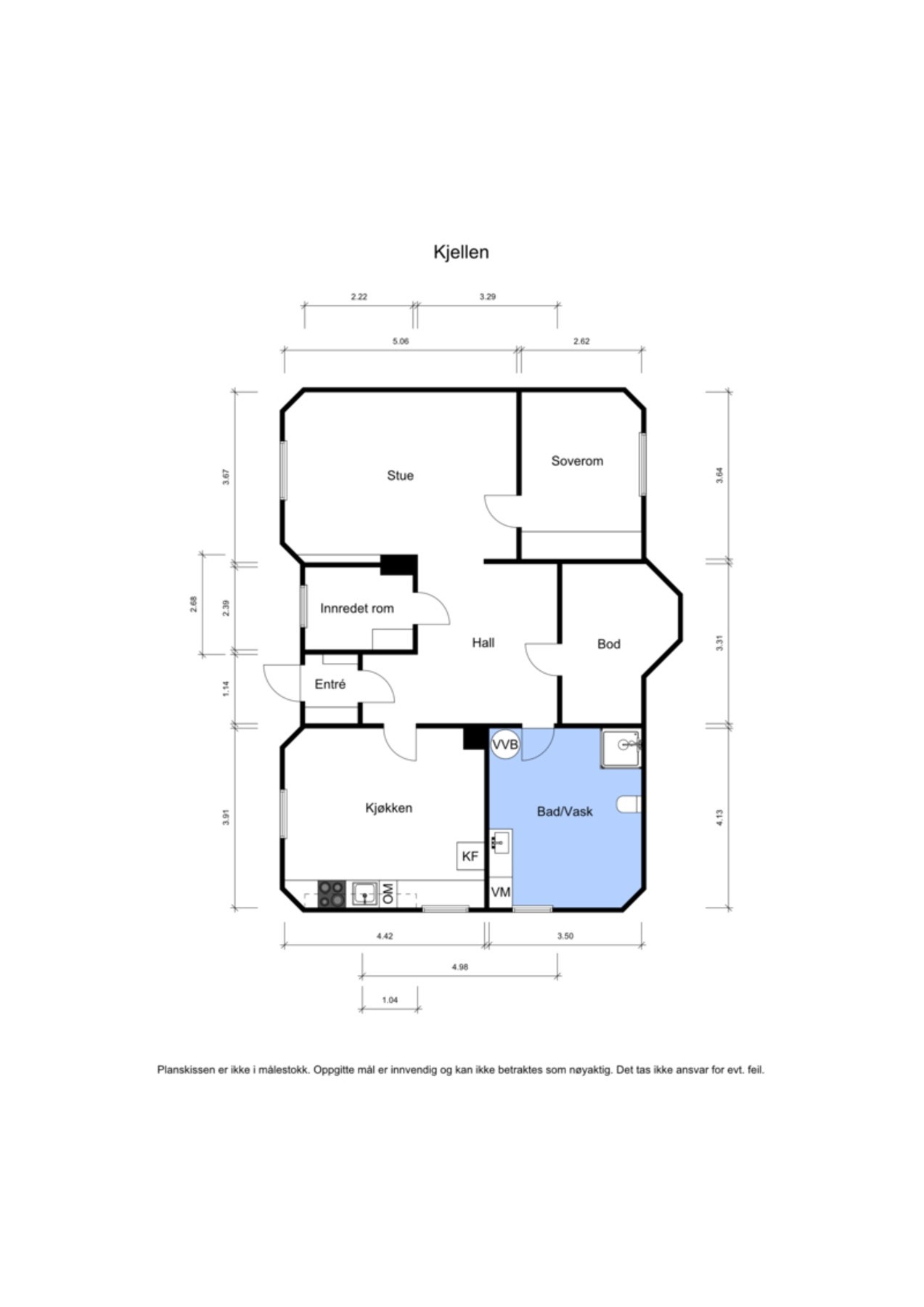 Plantegning Sokkeletasje. Galleribilde