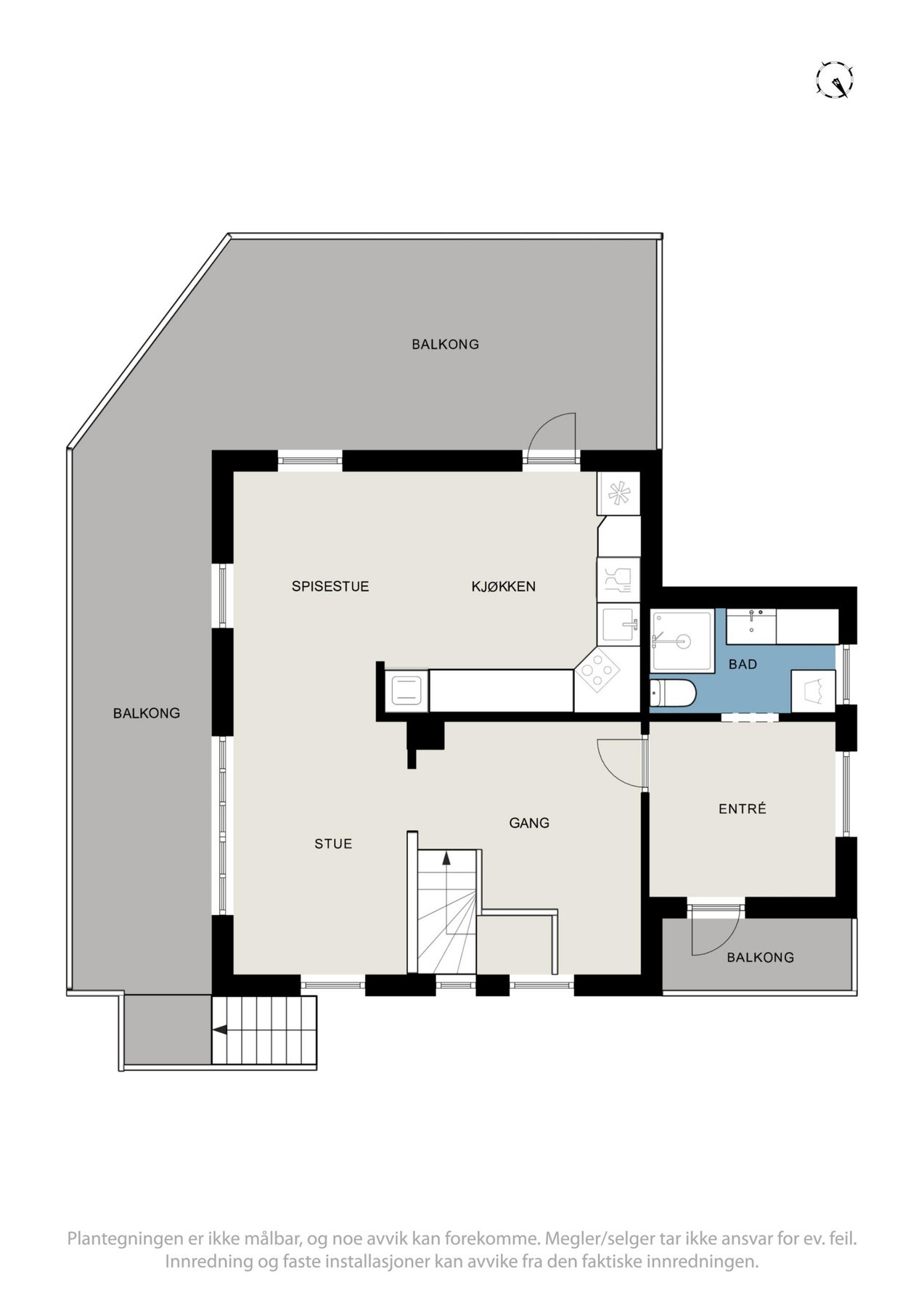 Plantegning 2. etasje Galleribilde