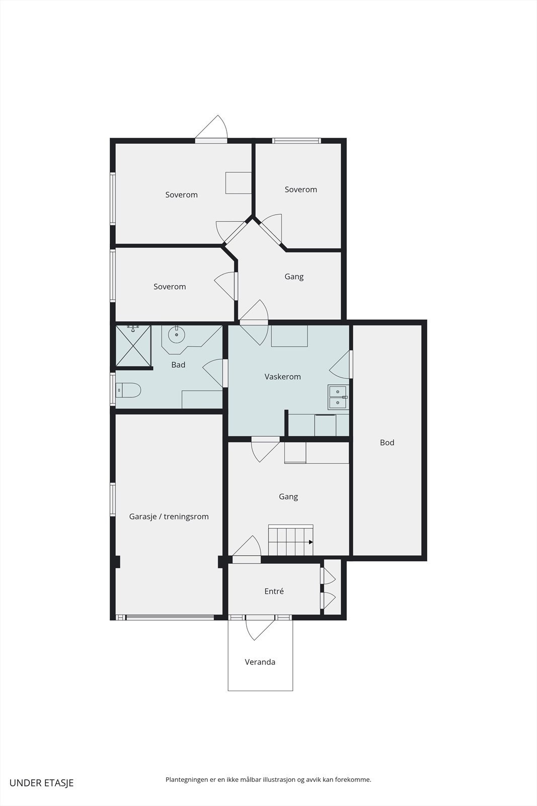 Plantegning kjeller Galleribilde