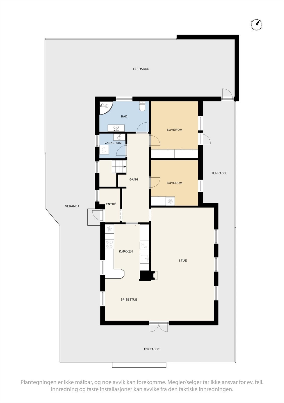 Plantegning 1. etg. Galleribilde