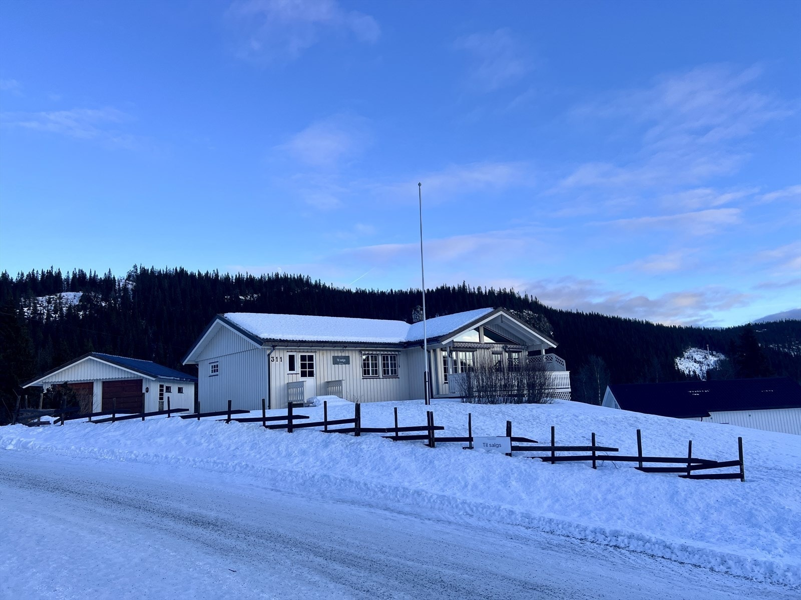 Vinterbilde tatt av eiendomsmegler 30.12.2025 Galleribilde