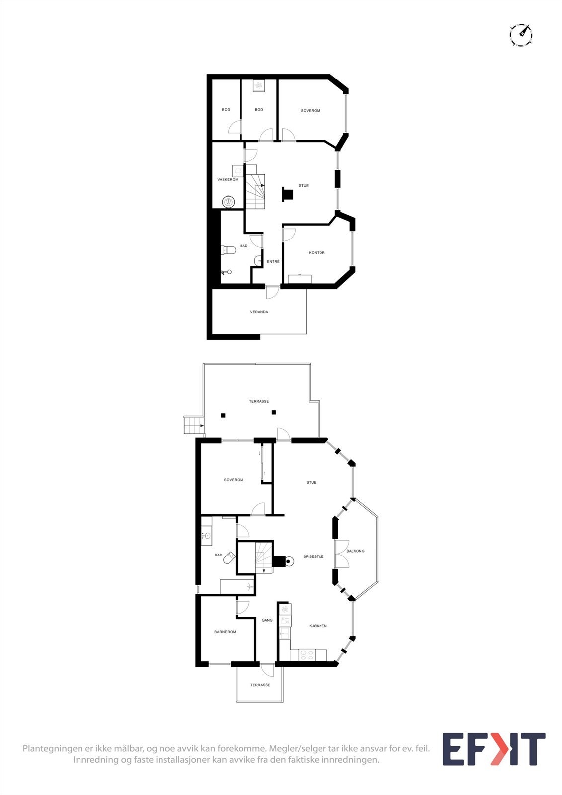 Plantegning bolig Galleribilde