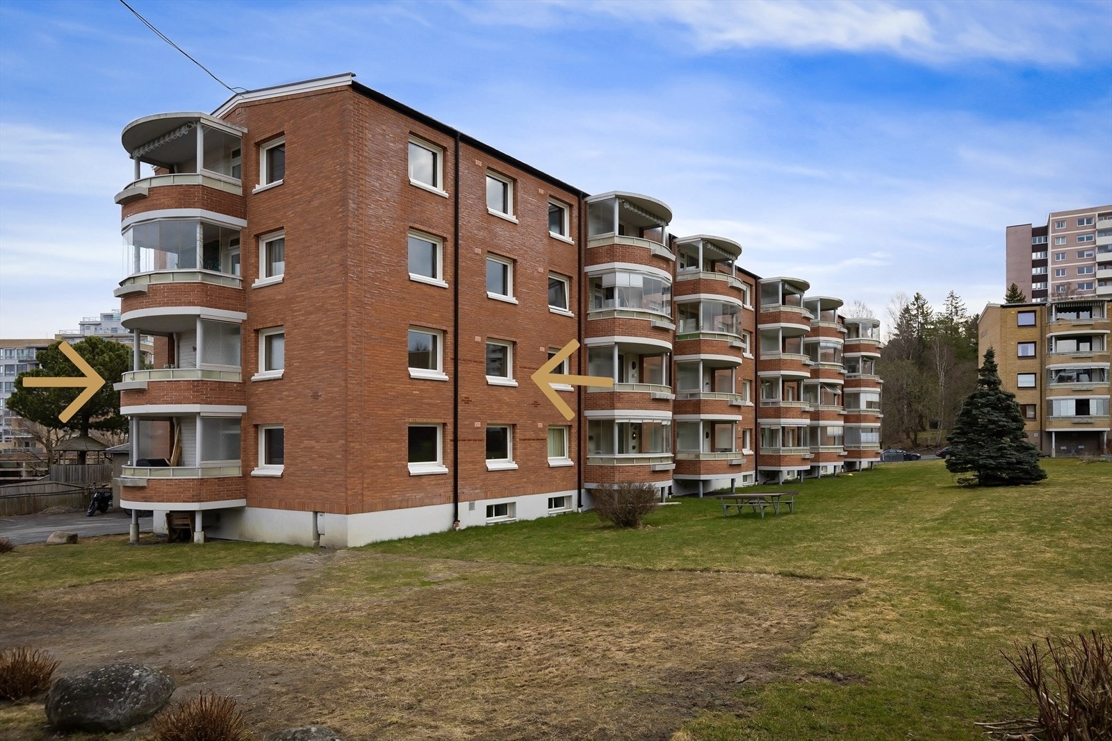 Svært god internbeliggenhet i enden av bygget. Galleribilde