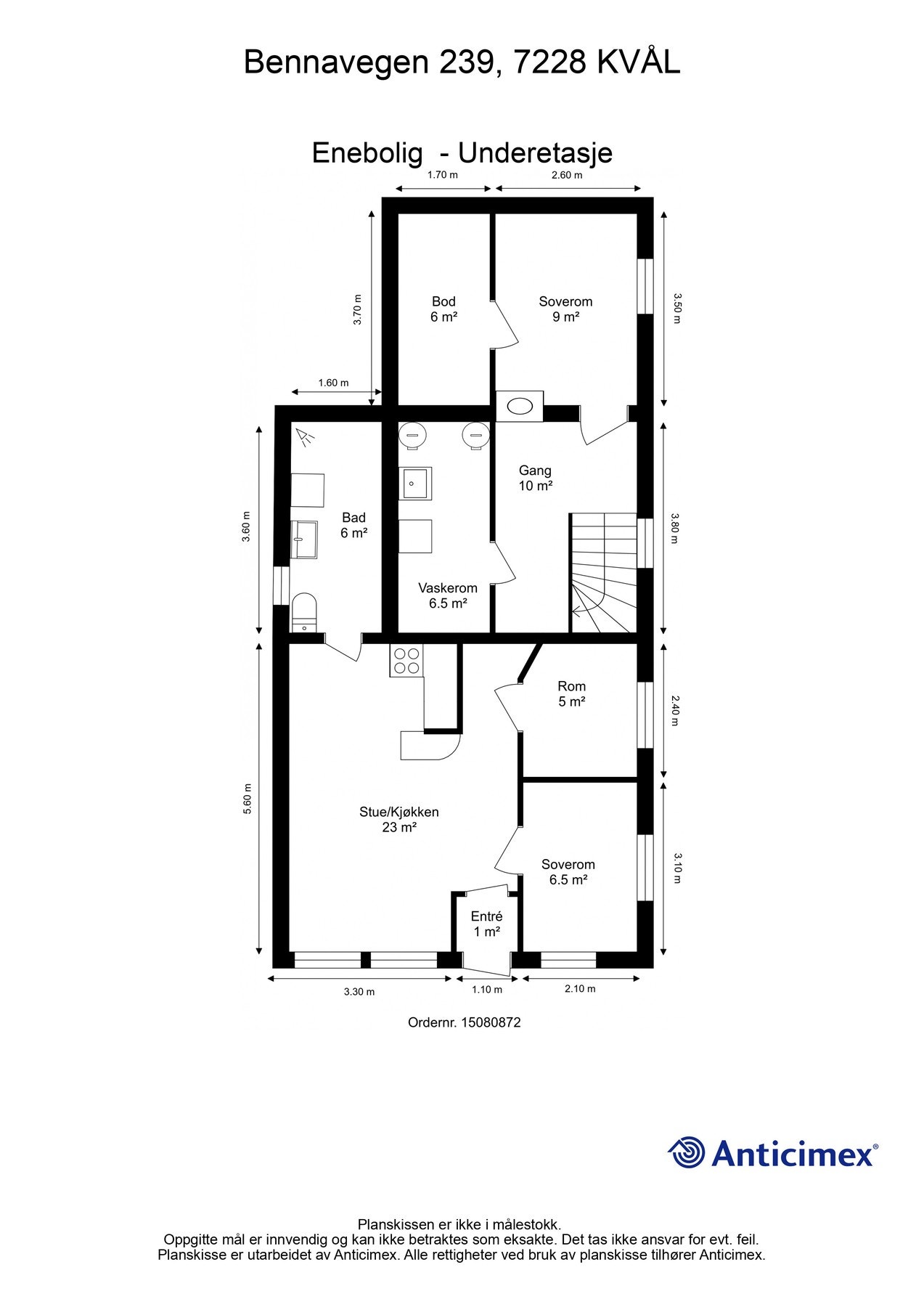 Plantegning - Underetasje Galleribilde