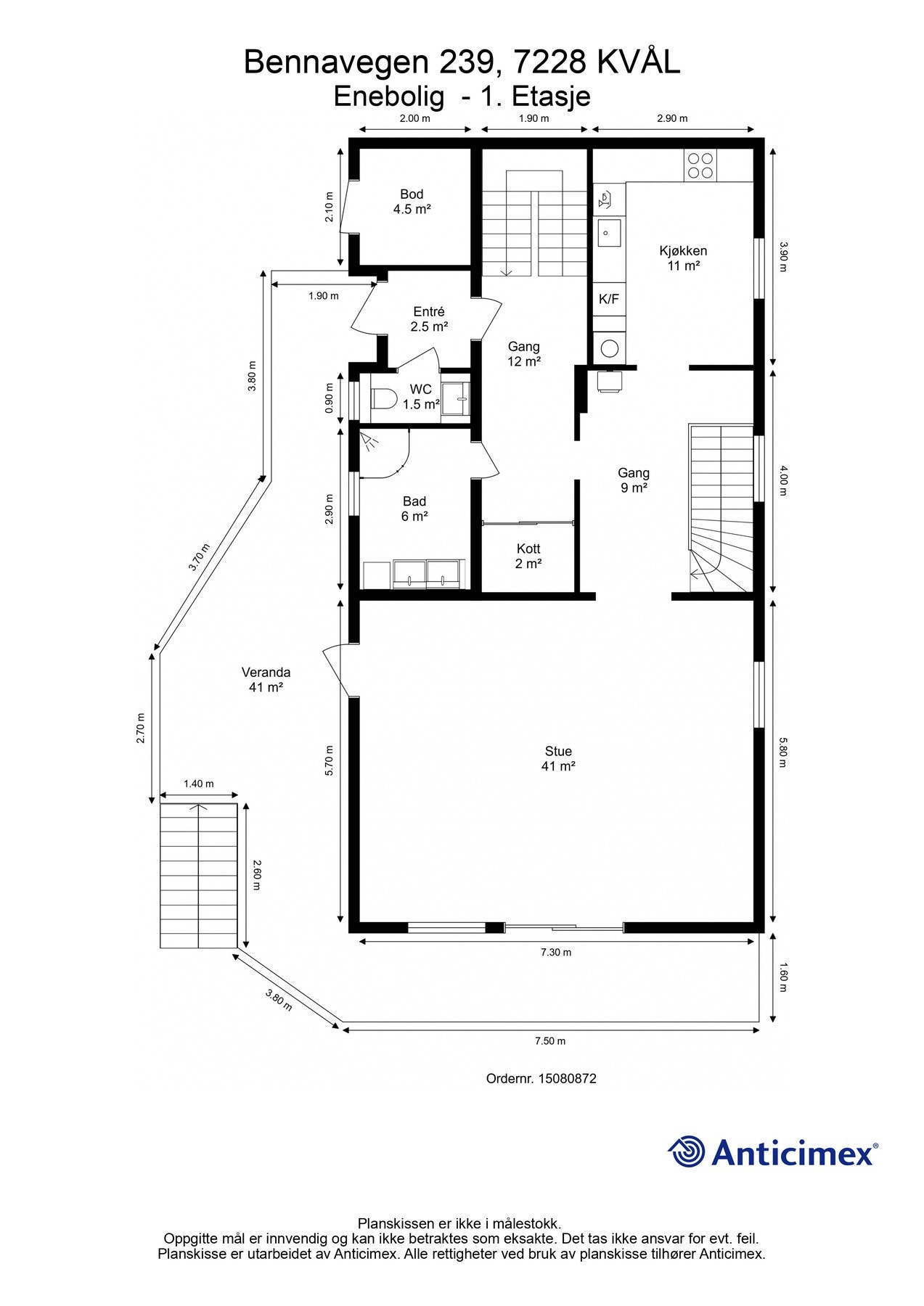 Plantegning - 1. etasje Galleribilde