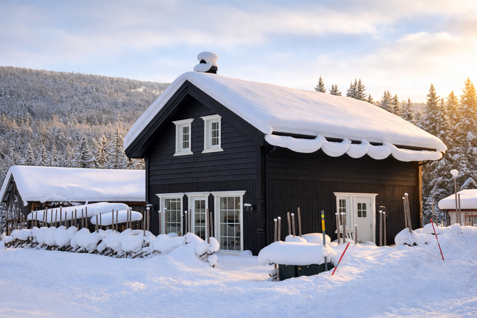 Winterwonderland fra desember til april. Galleribilde