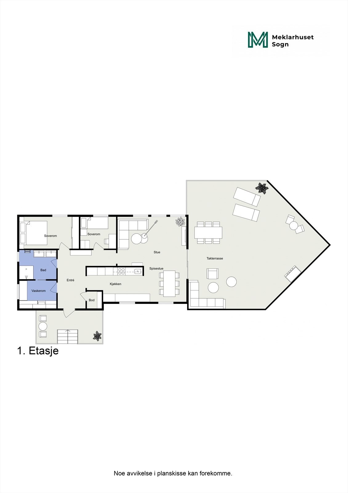 Planteikning 2D 1.etg. Galleribilde