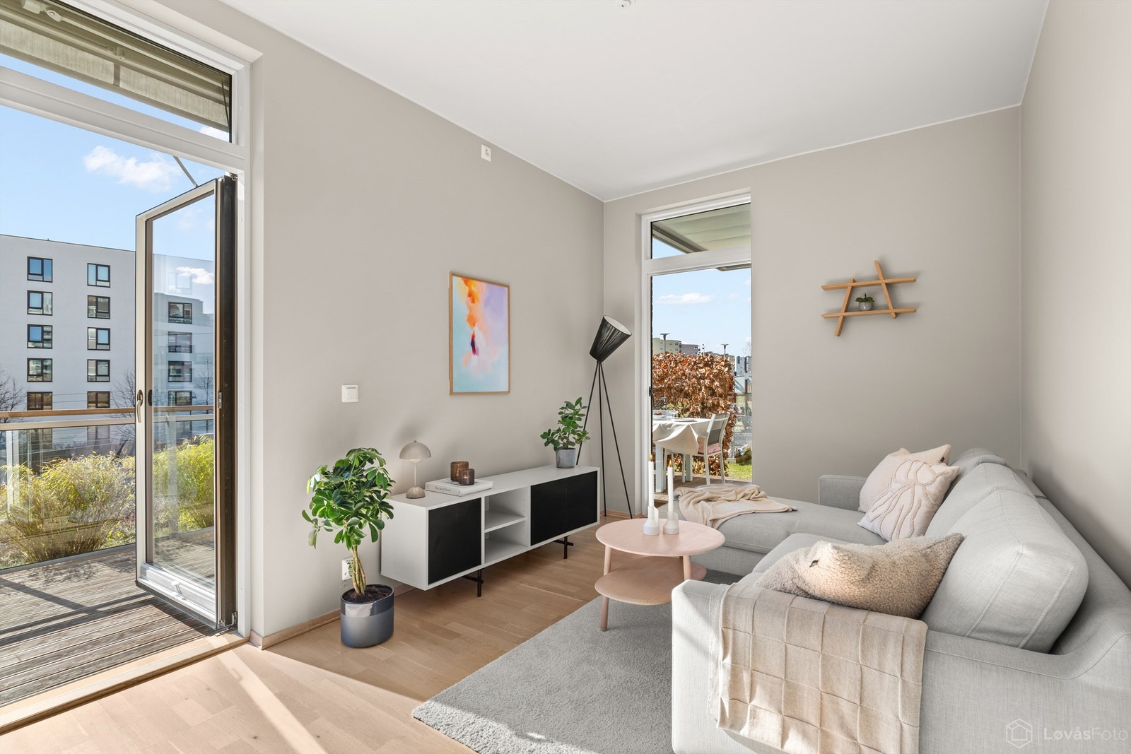 Leiligheten har balansert ventilasjon som bidrar til et sunt og godt inneklima. Galleribilde