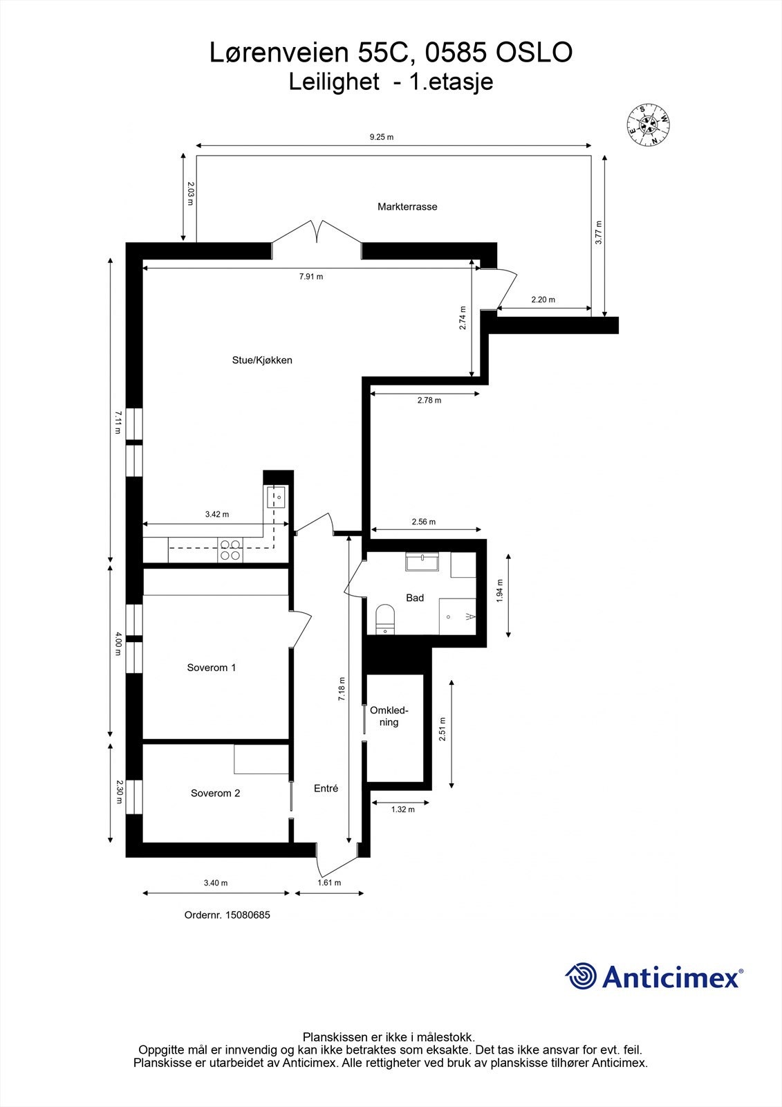 Plantegning 1. etasje. Galleribilde