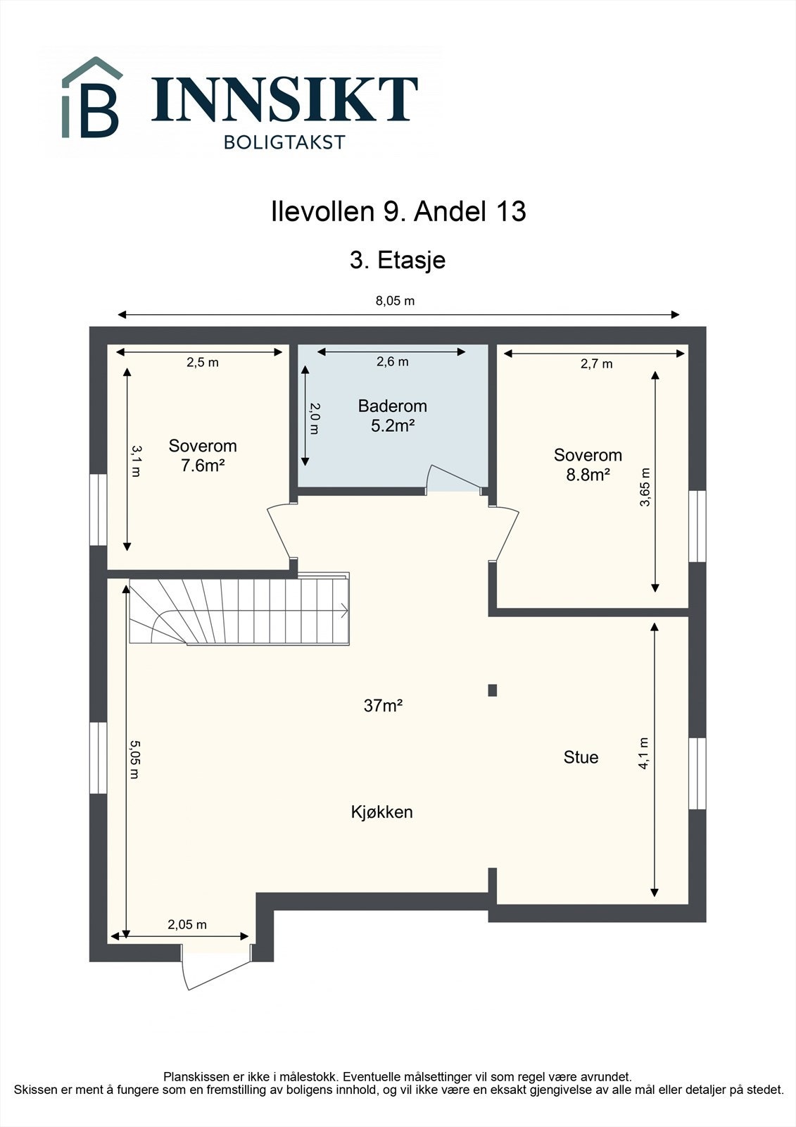 Planskisse hovedetasje Galleribilde