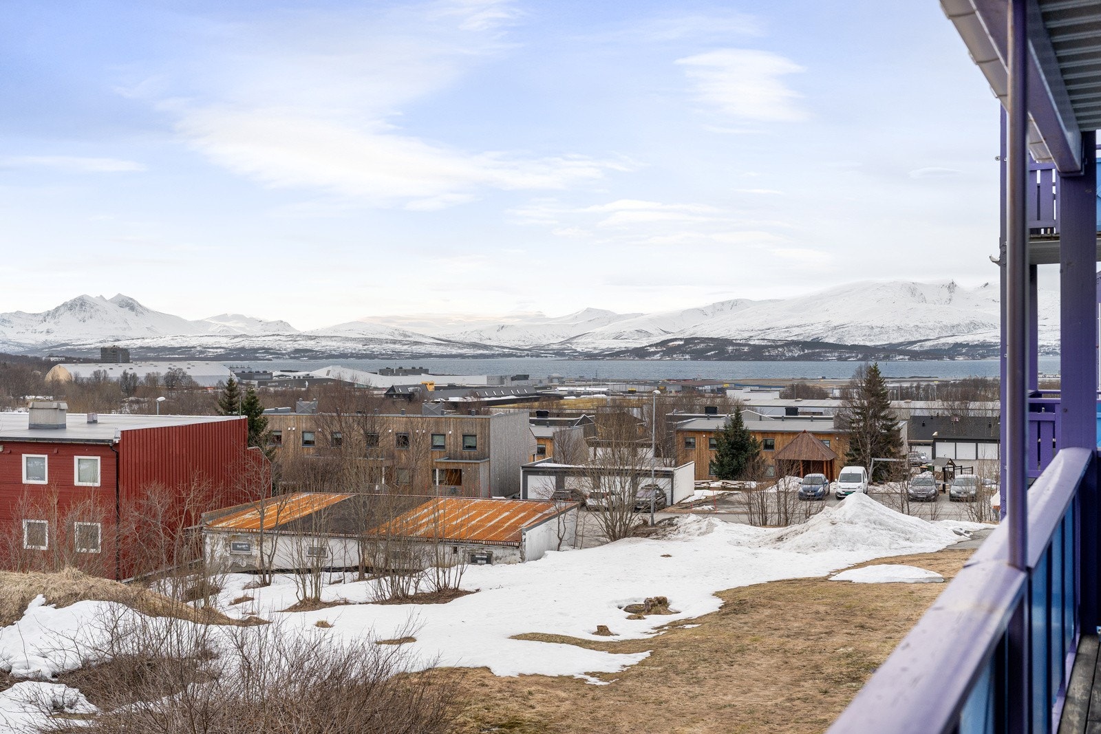 Utsikt mot Storelva og sol fra formiddagen!