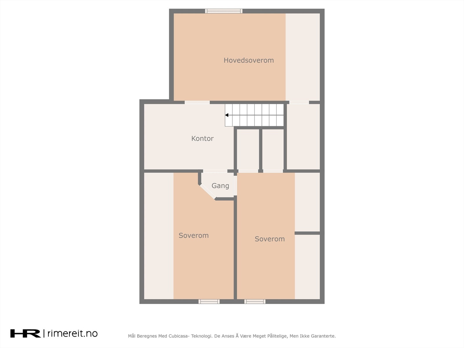 Plantegning loftsetasje. Galleribilde