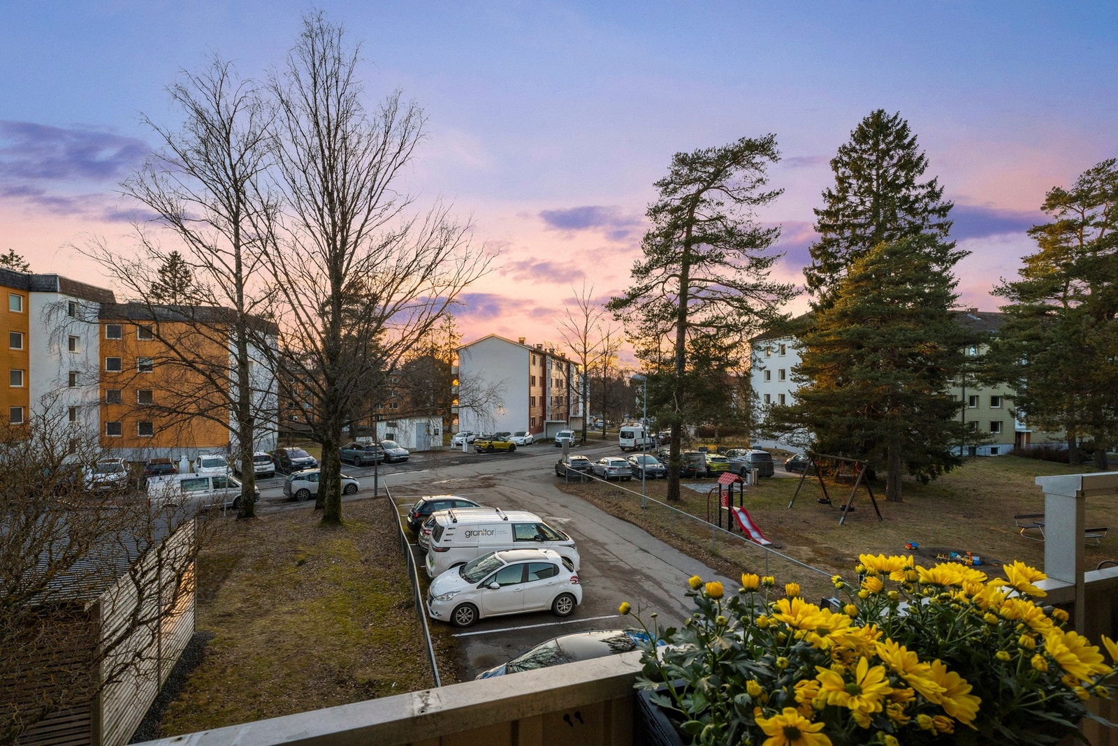 Utsyn fra balkongen Galleribilde