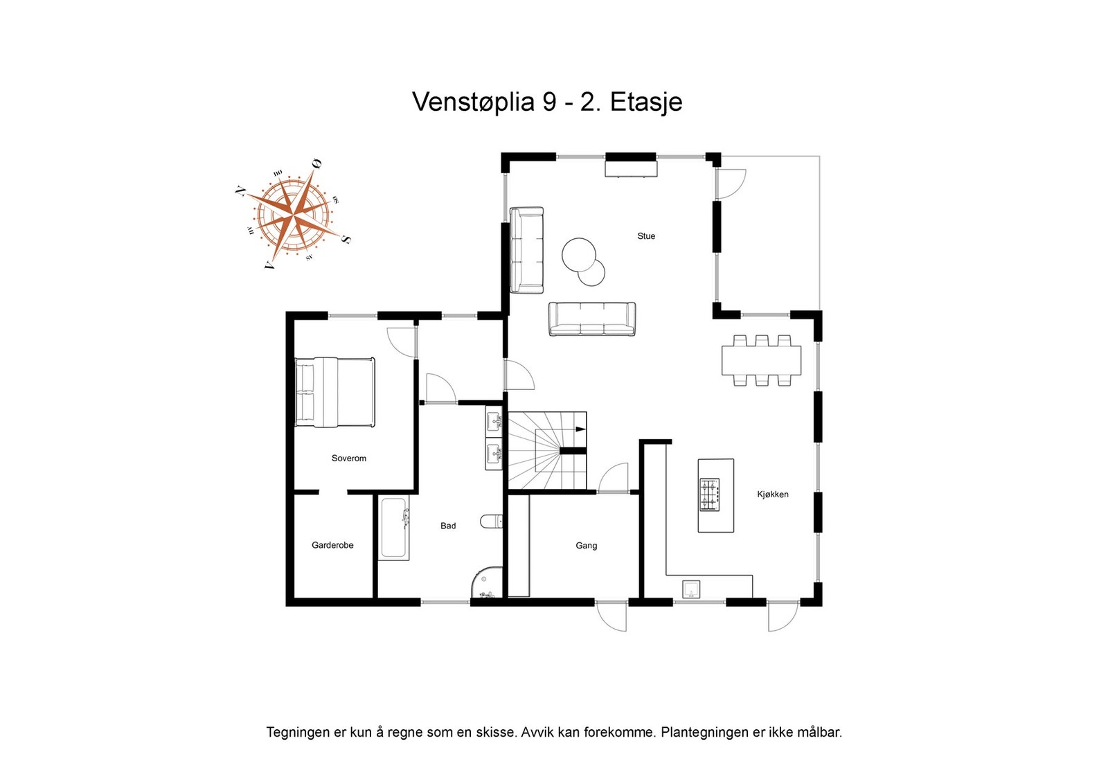 Plantegning Hovedetasje Galleribilde