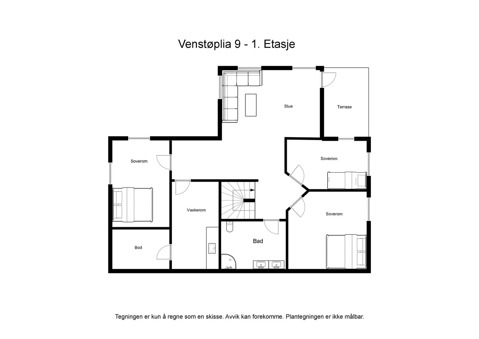Plantegning Underetasje Galleribilde