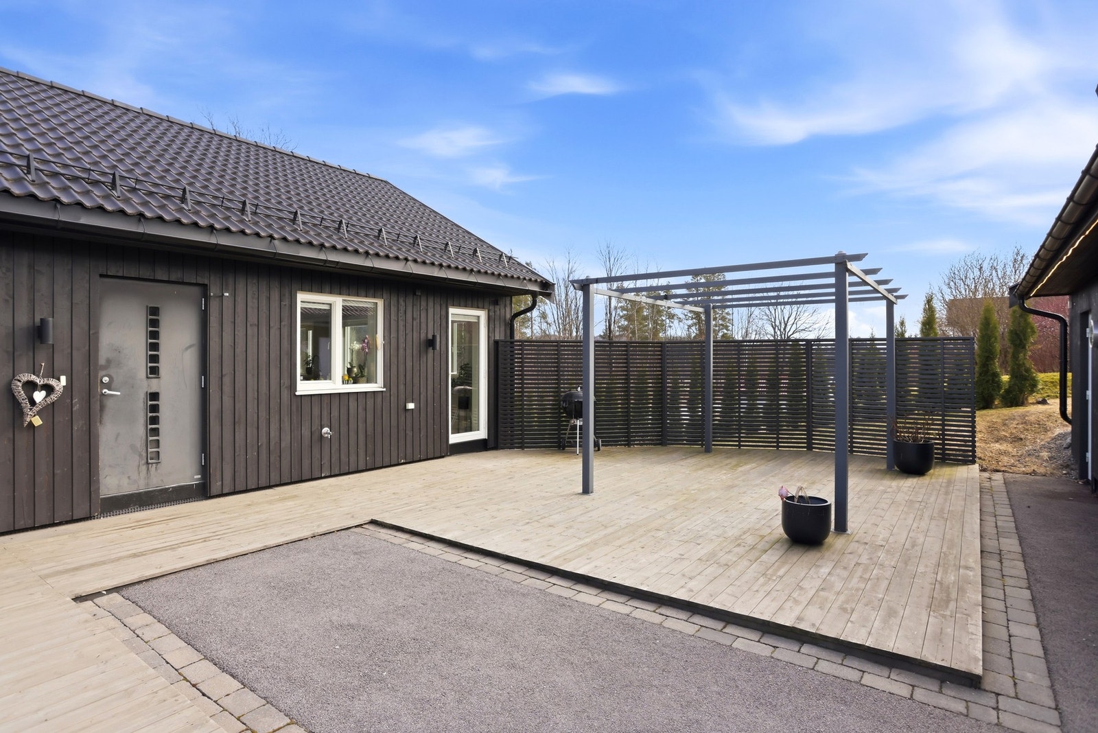 Pergola på terrasse Galleribilde