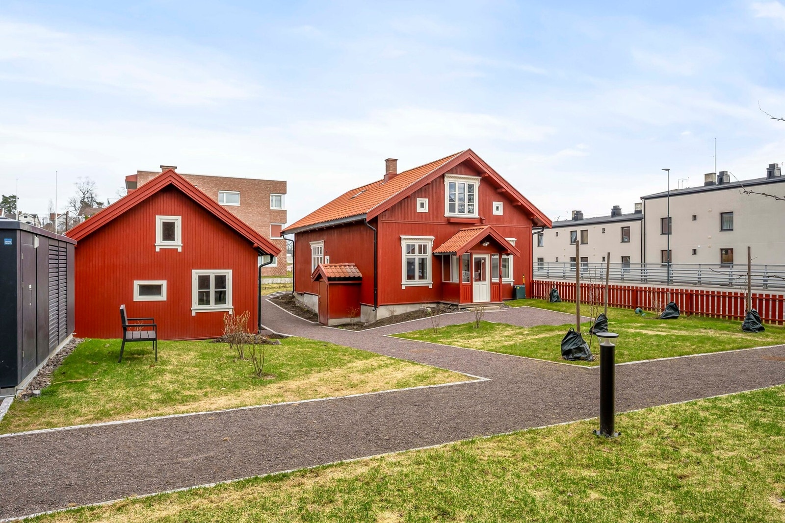 Boligprosjektet inkluderer også Lilleholtet, et verneverdig bygg fra 1800-tallet som kan benyttes av beboere. Galleribilde