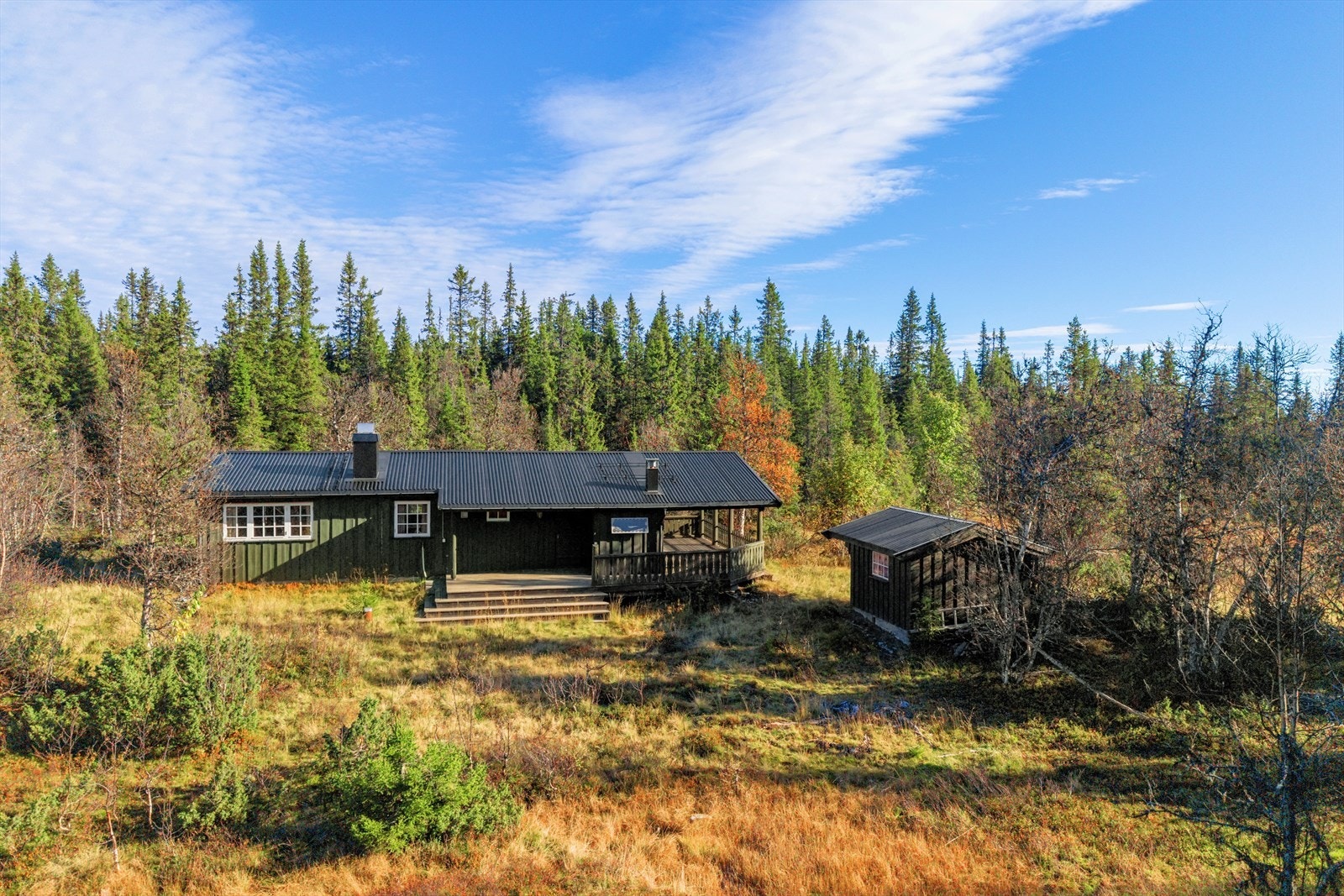 Velkommen til Øvre Lokkarvegen 24 - en koselig fjellhytte med flott beliggenhet på Hellebekk på Bagn. Galleribilde
