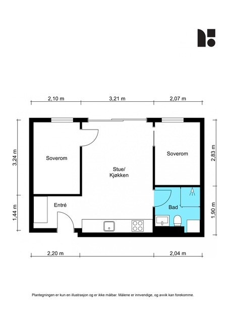 Plantegning Galleribilde