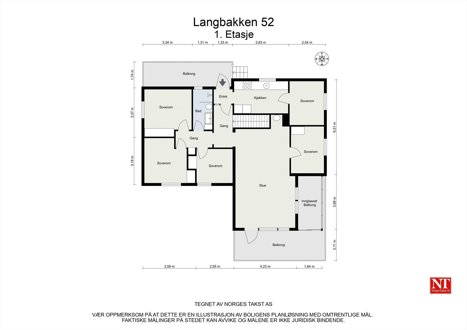 Planskisse 1. Etasje Galleribilde