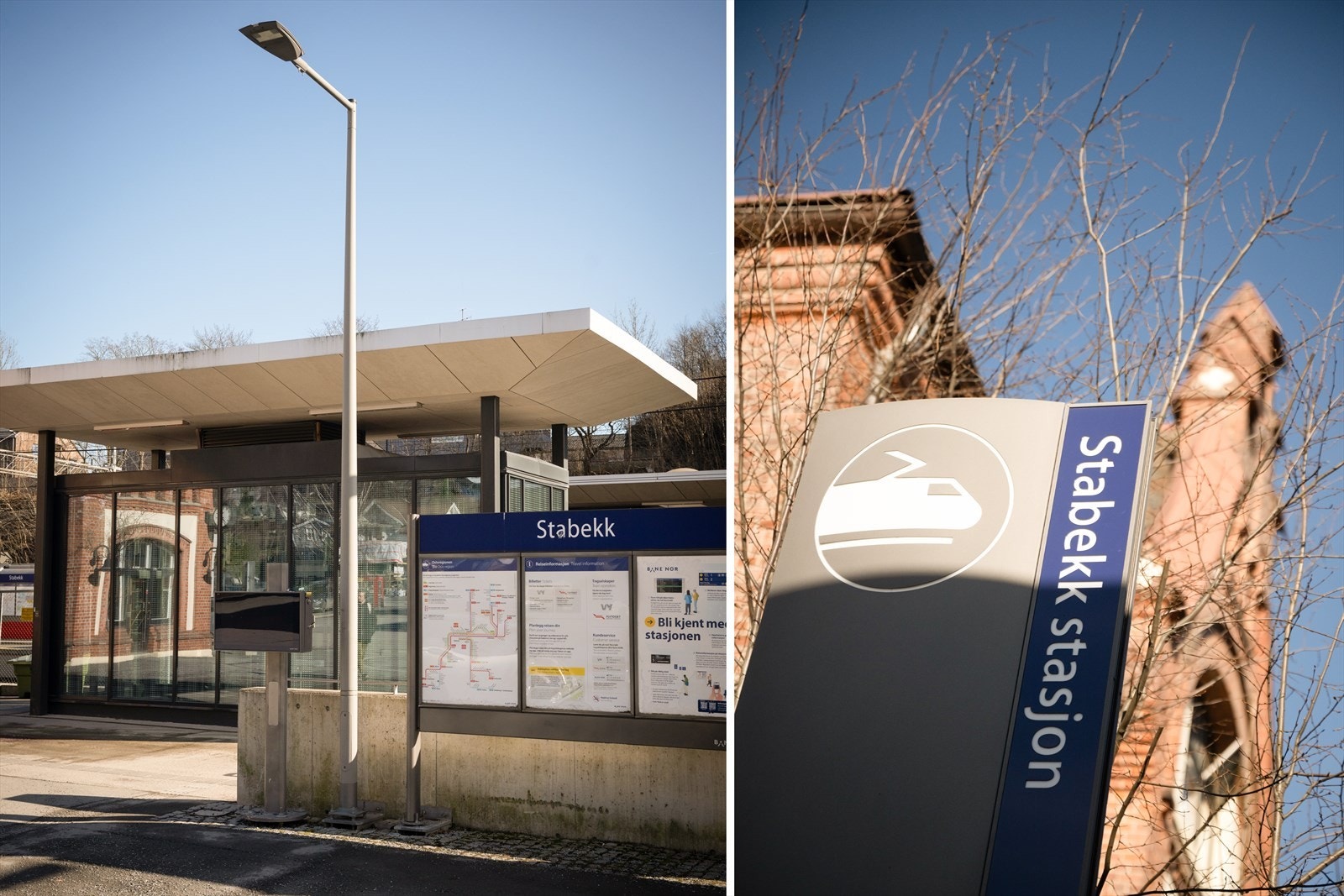 Stabekk stasjon ligger kun 5 minutters gange unna Galleribilde