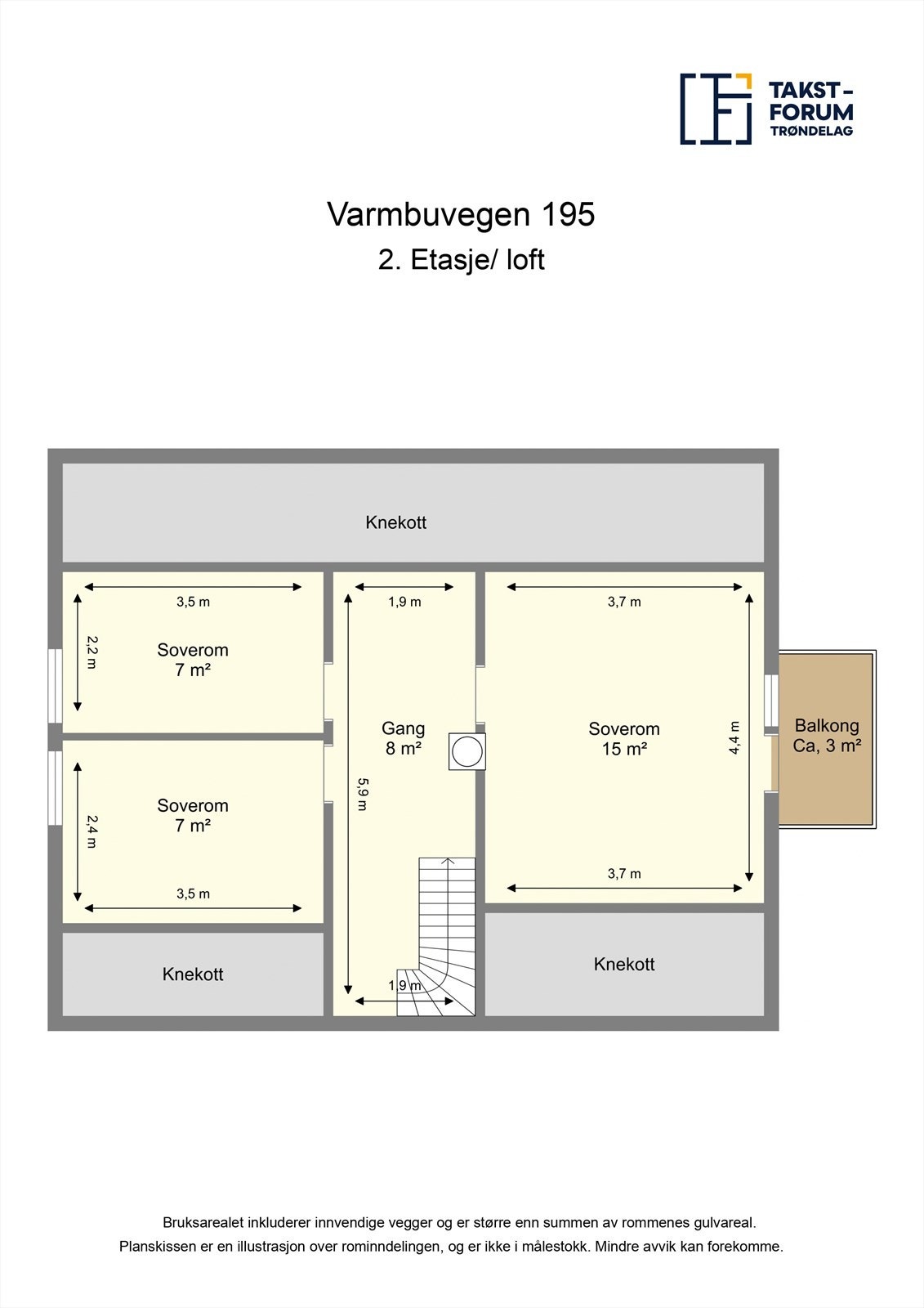 Planskisse 2. etasje. Galleribilde