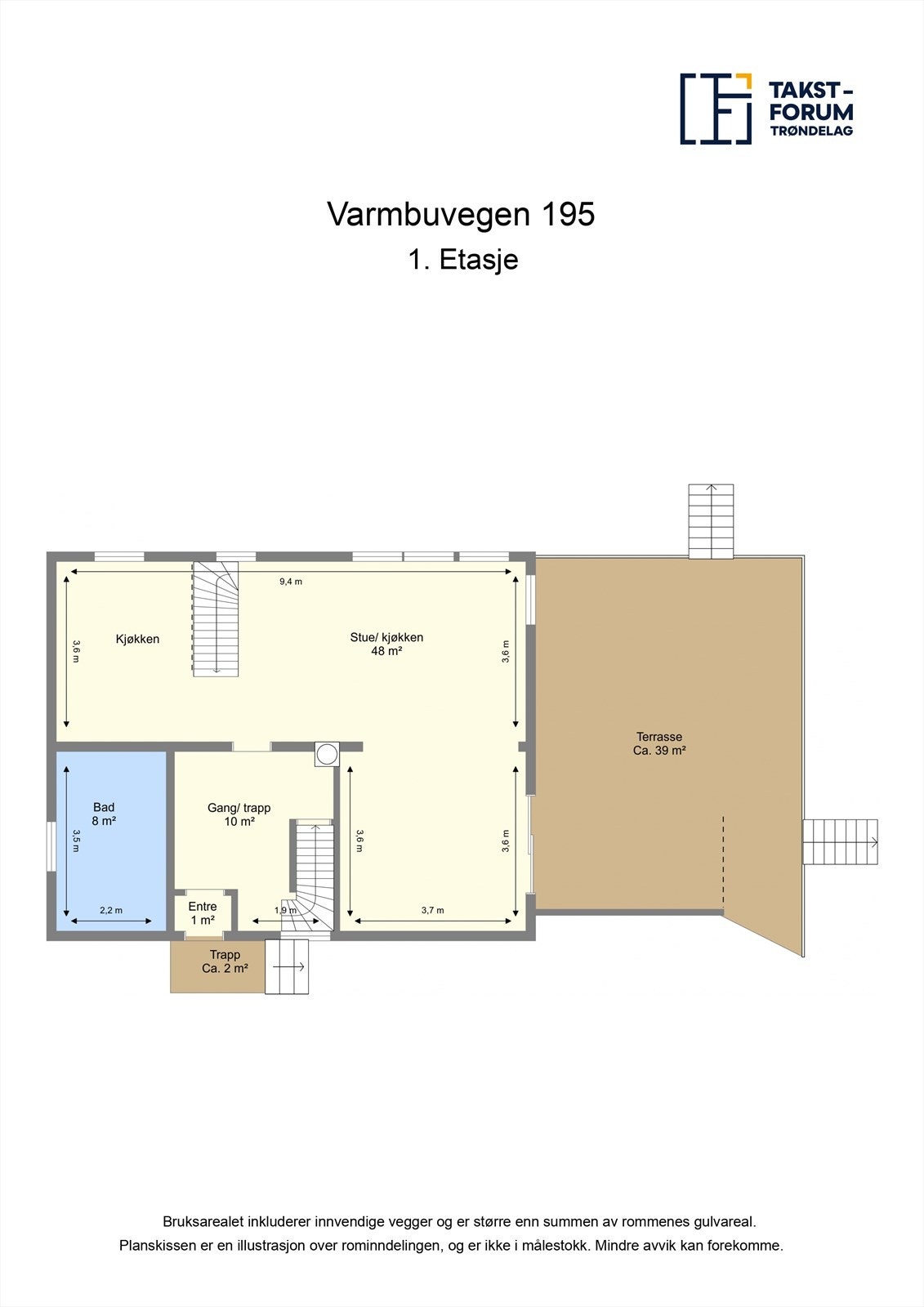 Planskisse 1. etasje Galleribilde