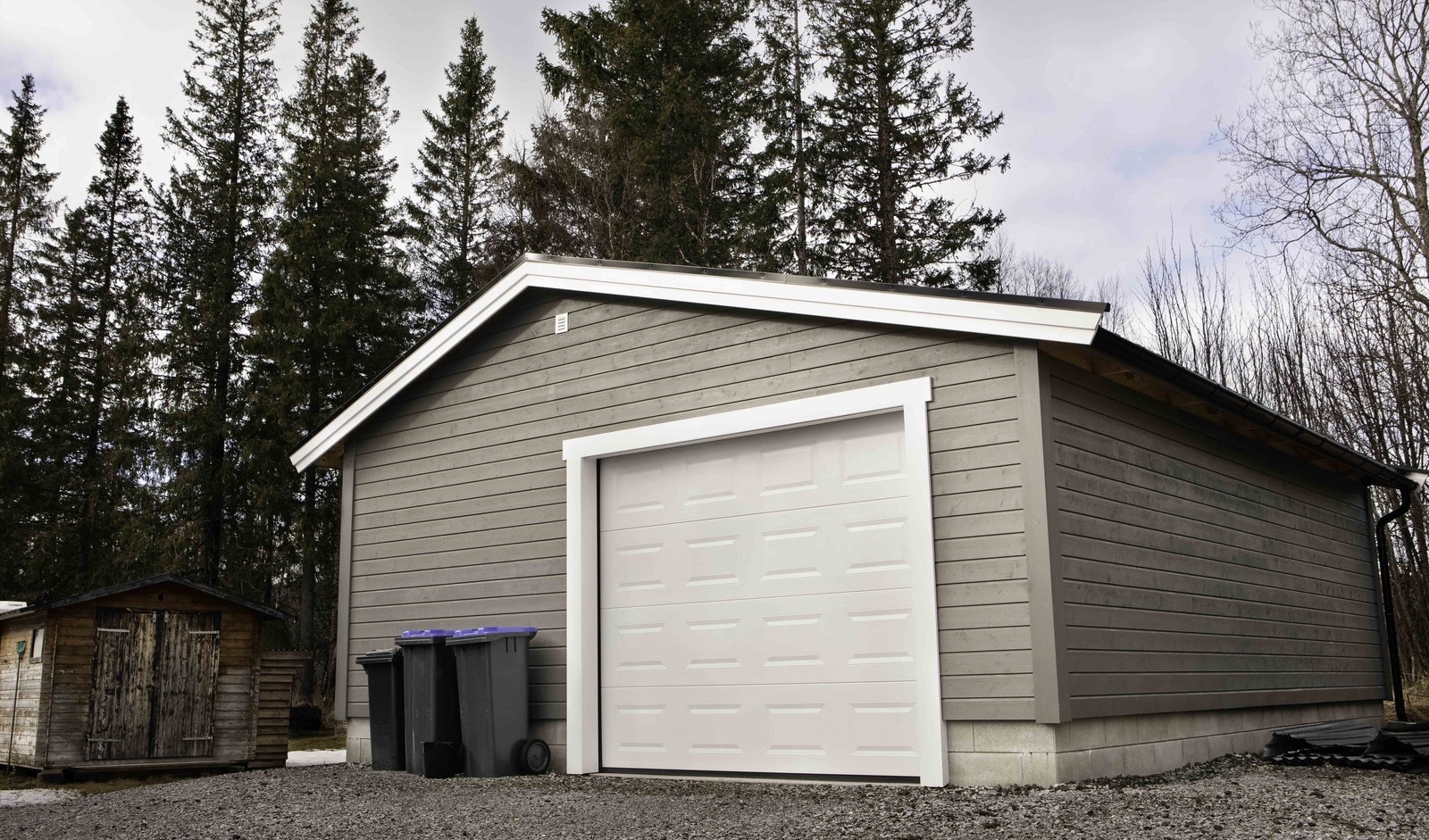 Garasje bygget i 2023. Galleribilde