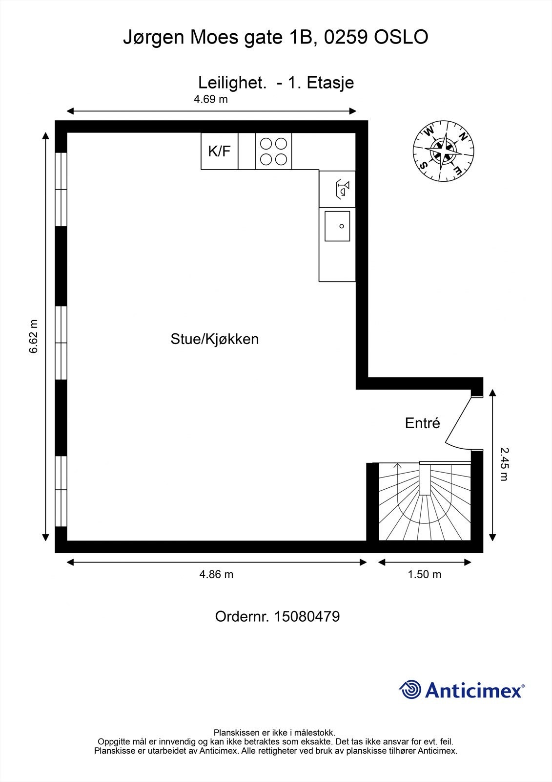 Planskisse 1. etasje Galleribilde