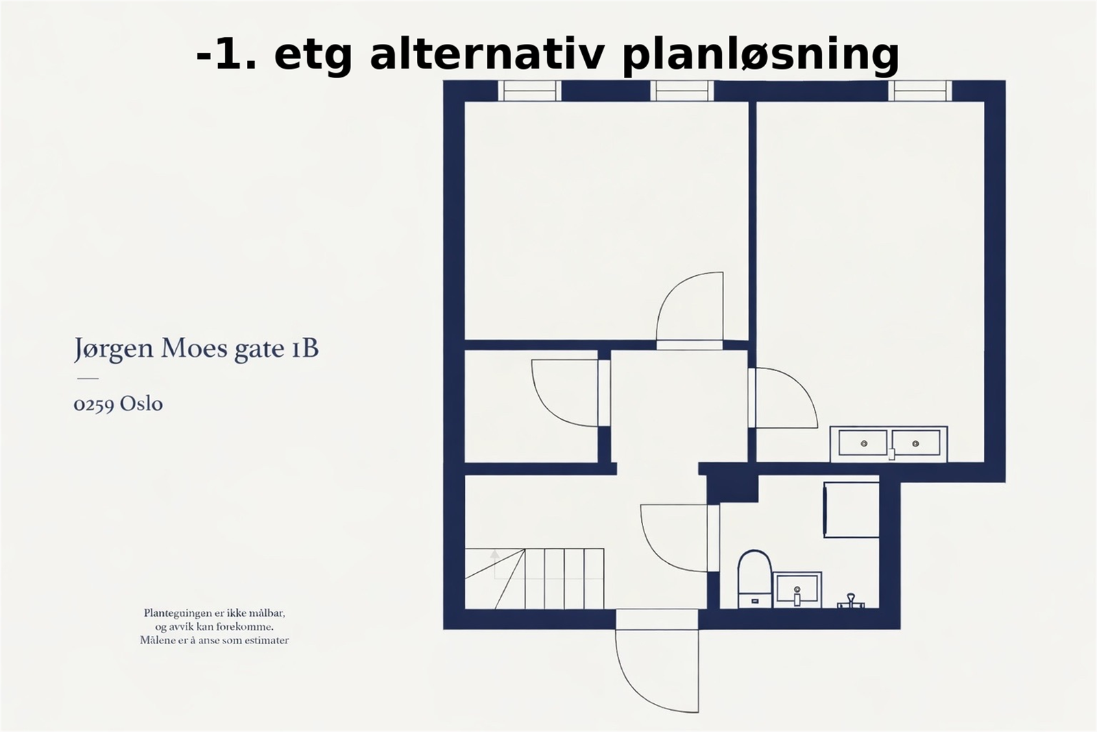 Alternativ skisse kjeller Galleribilde