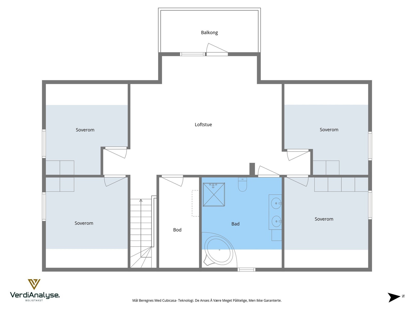 Planskisse loft Galleribilde