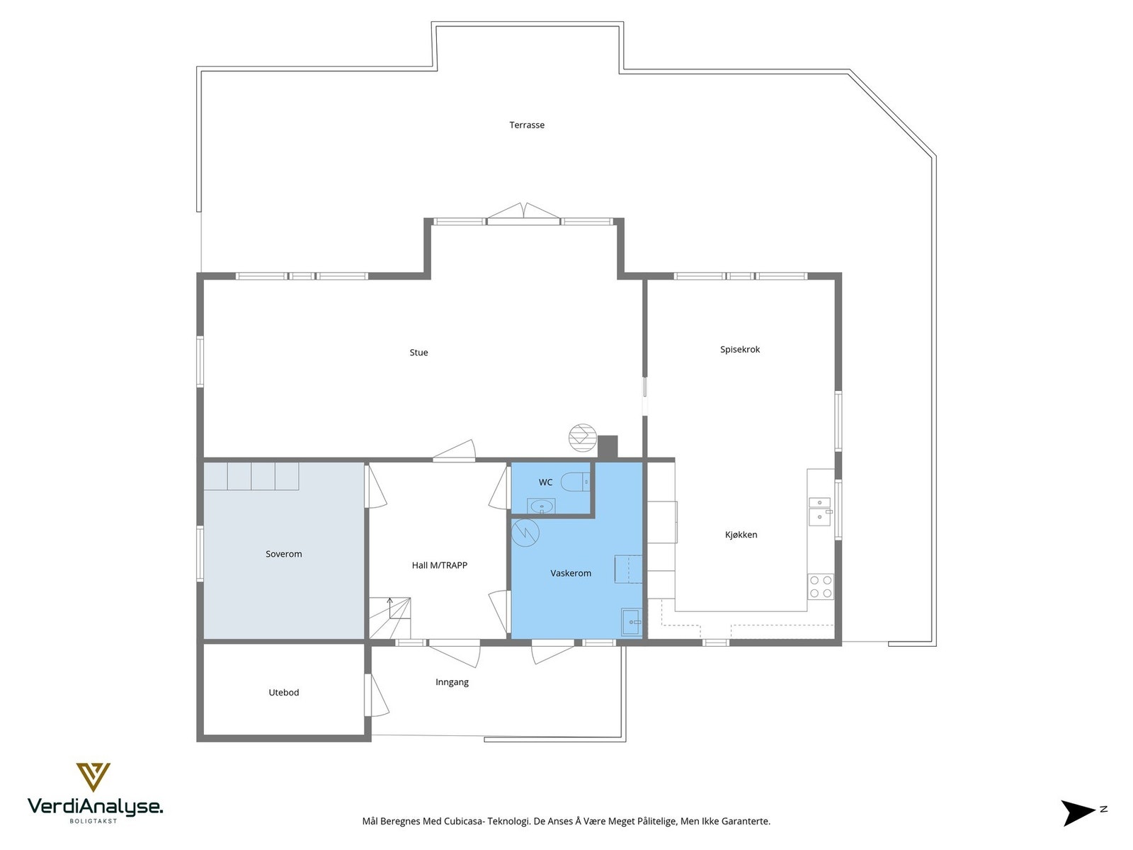 Planskisse 1. etasje Galleribilde