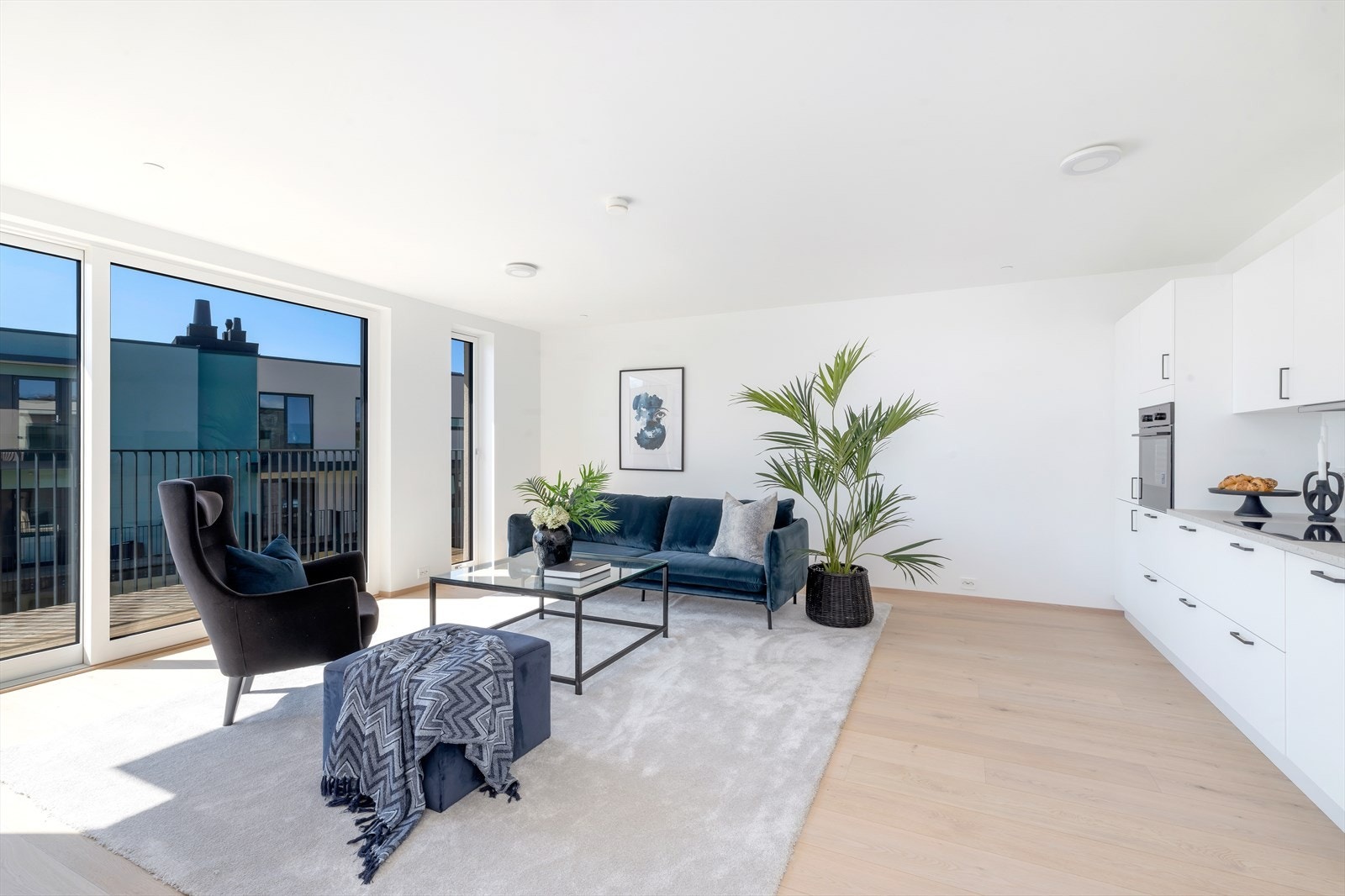 Stue med plass til sofagruppe Galleribilde