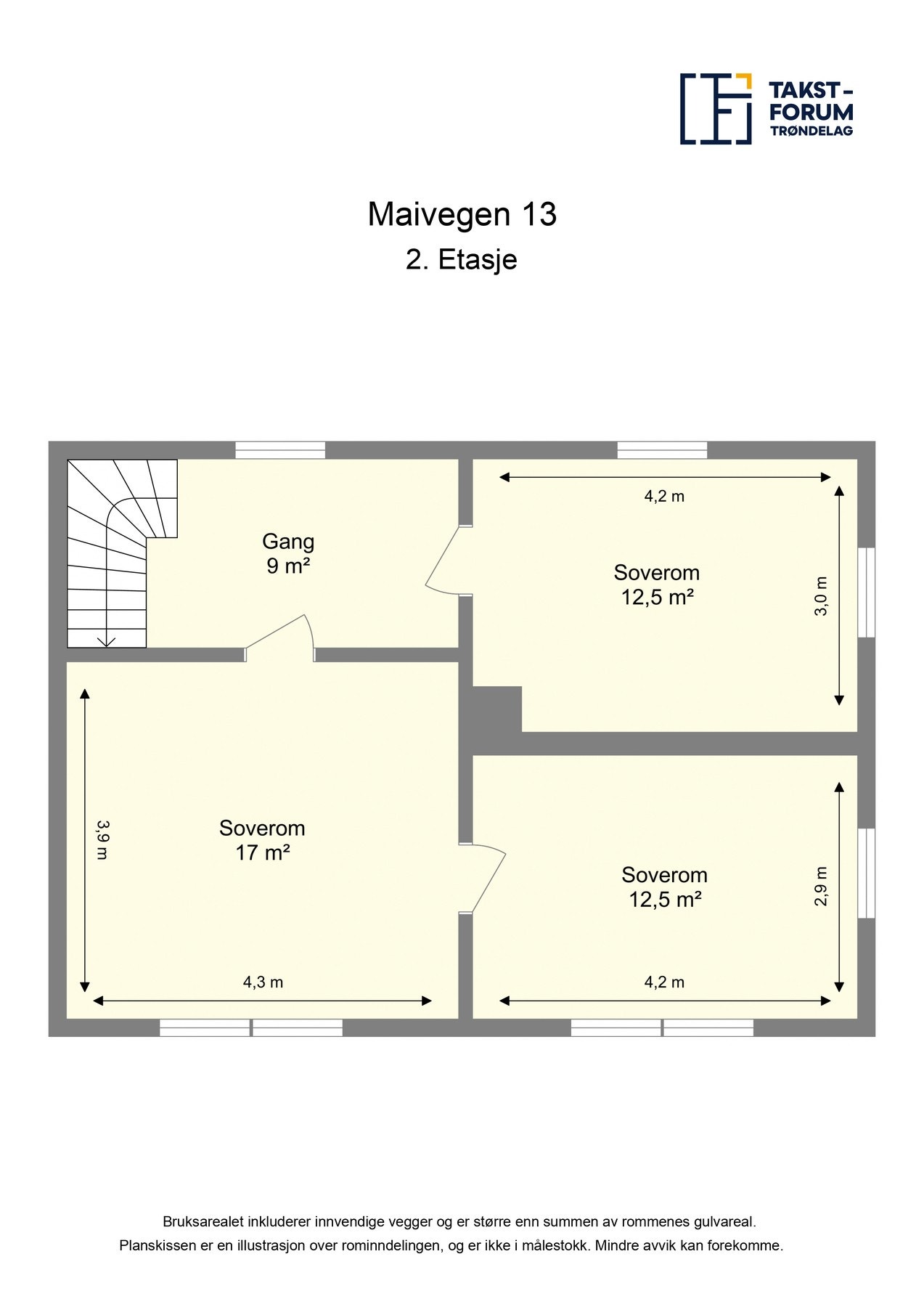 Plantegning 2.etasje Galleribilde