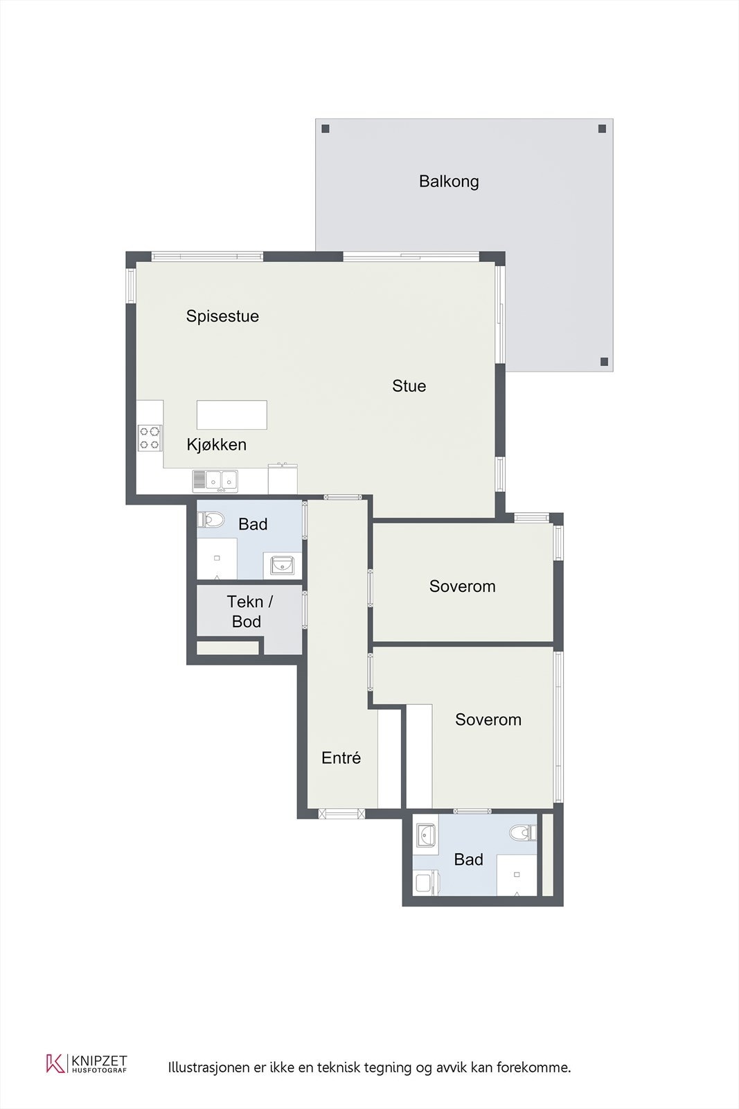Plantegning 2 etasje. Galleribilde
