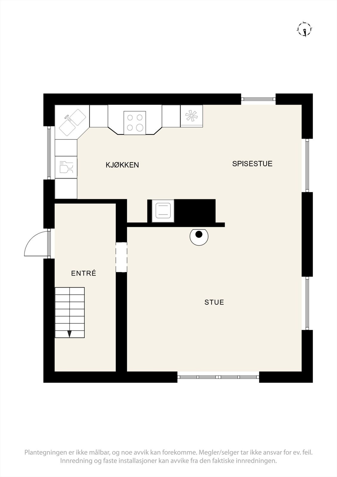 Plantegning 1.etasje Galleribilde