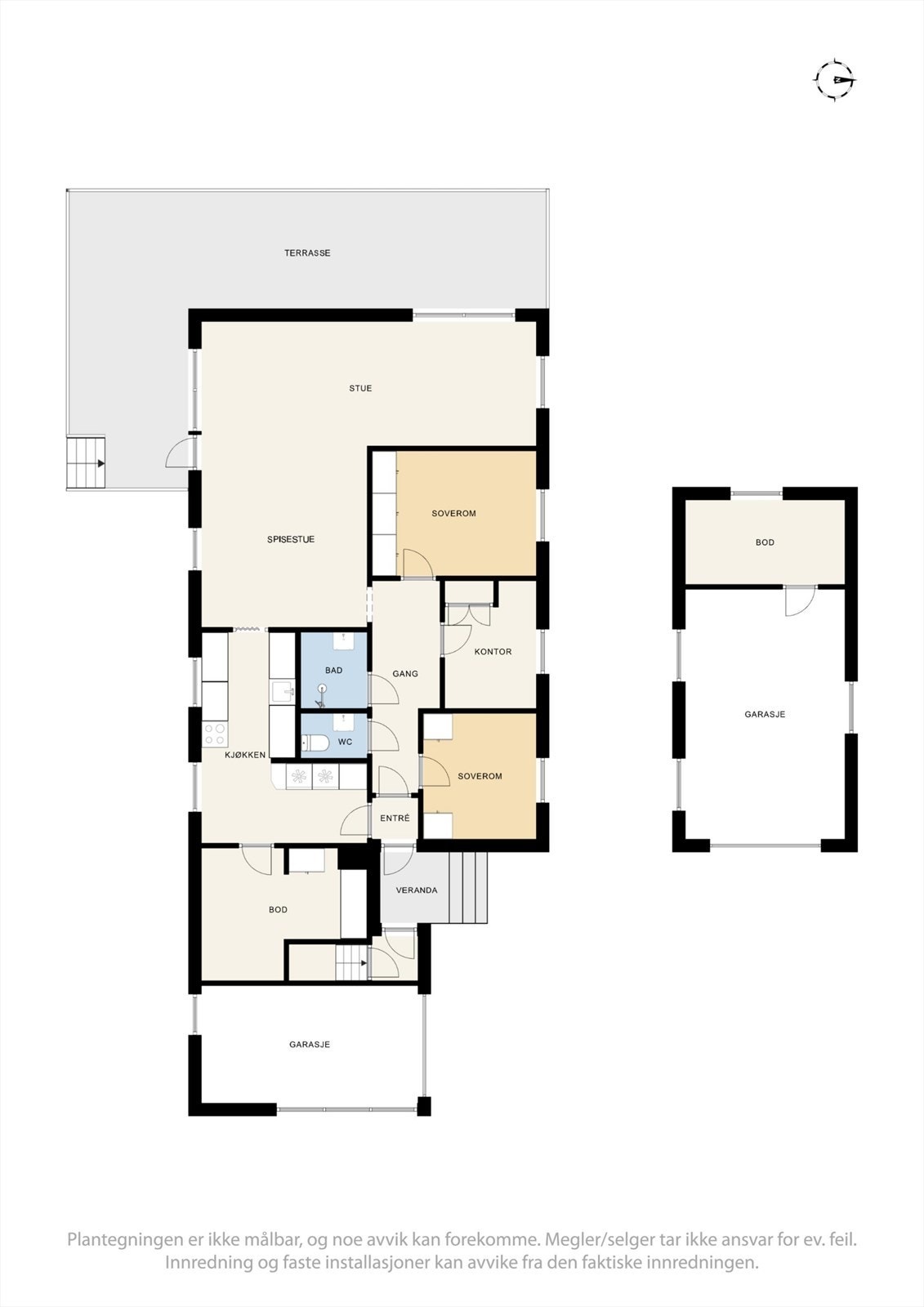 Plantegning første etasje. Galleribilde