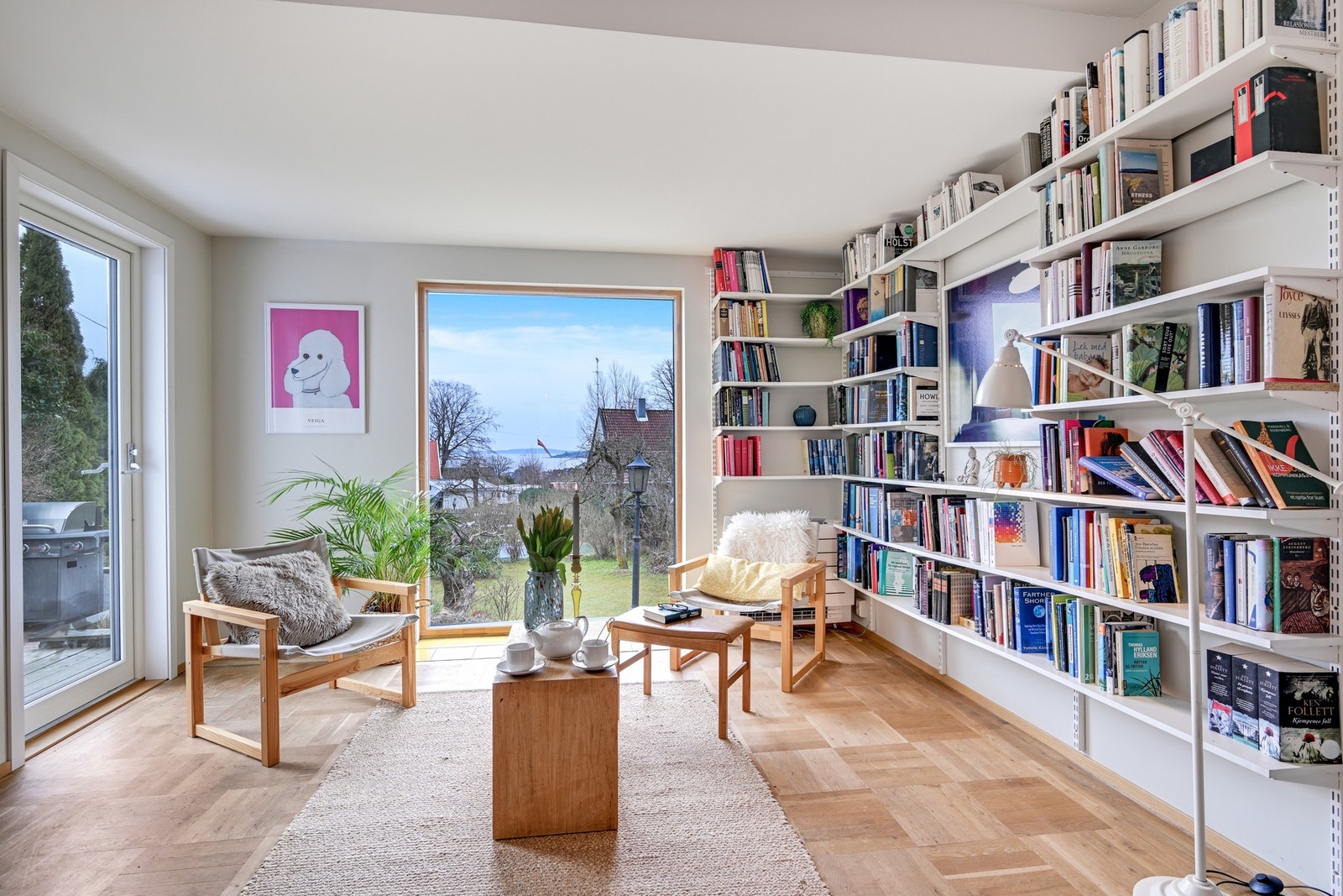 Flott sjøutsikt fra stuen Galleribilde
