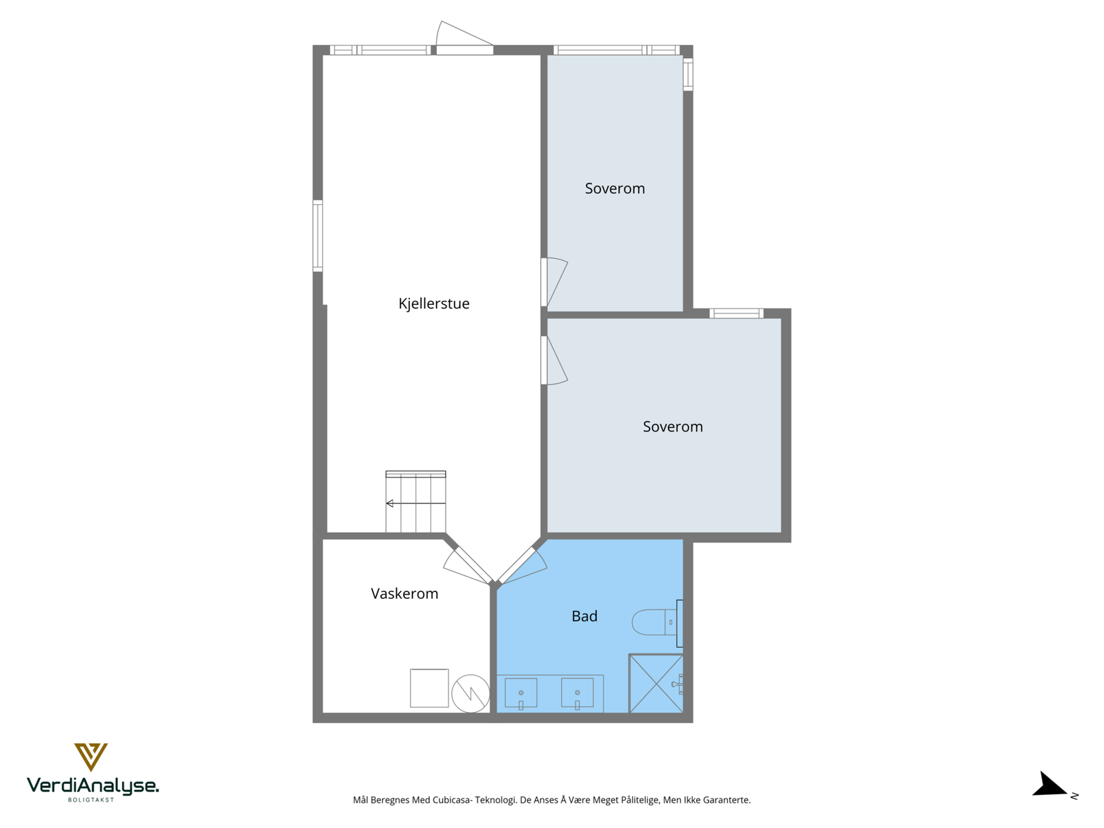 Plan underetasje Galleribilde