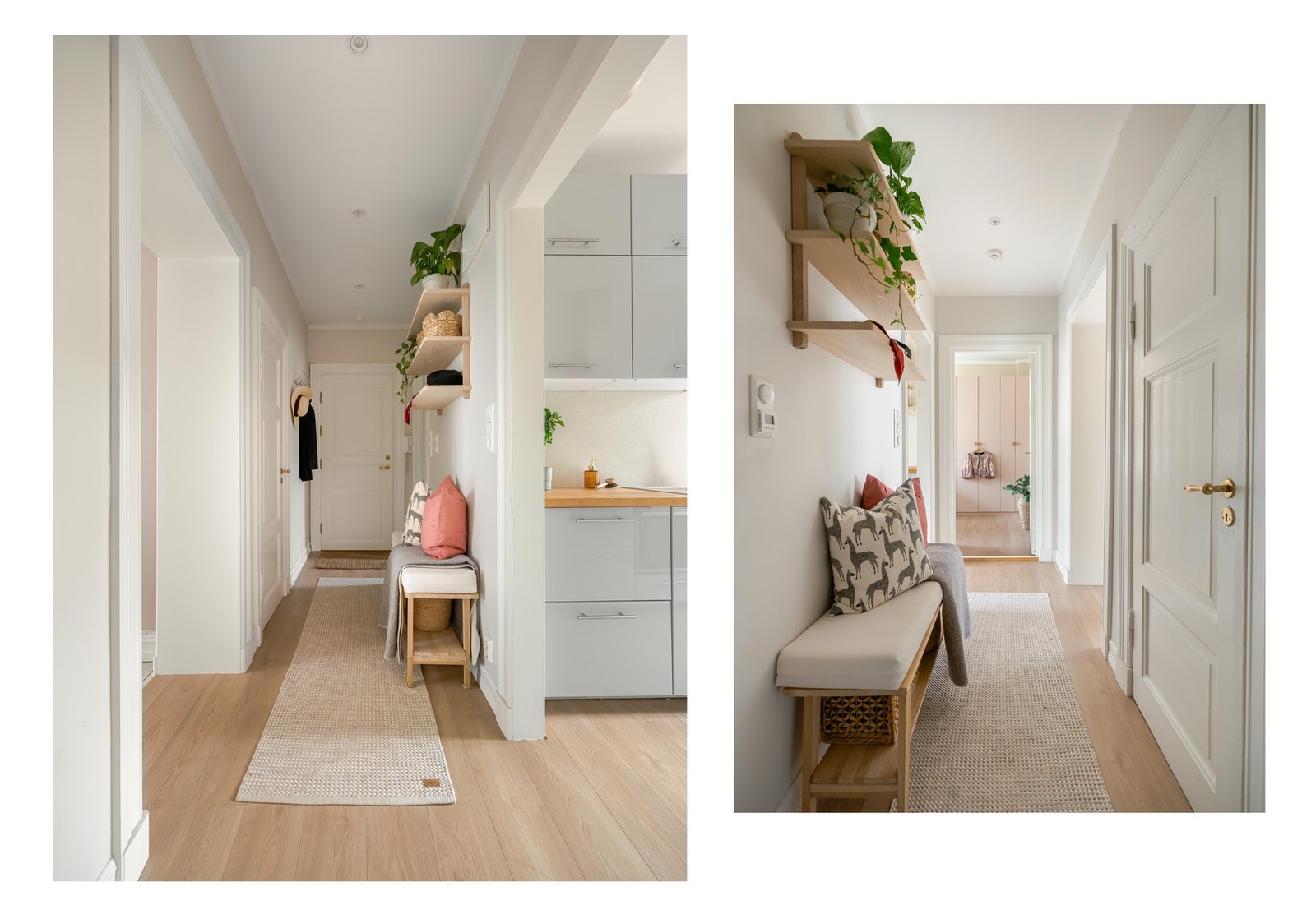 Nå er vi i gangen, og dette er altså det du ser når du 1: skal ut og 2: når du kommer hjem. Ganske koselig eller hva? Galleribilde